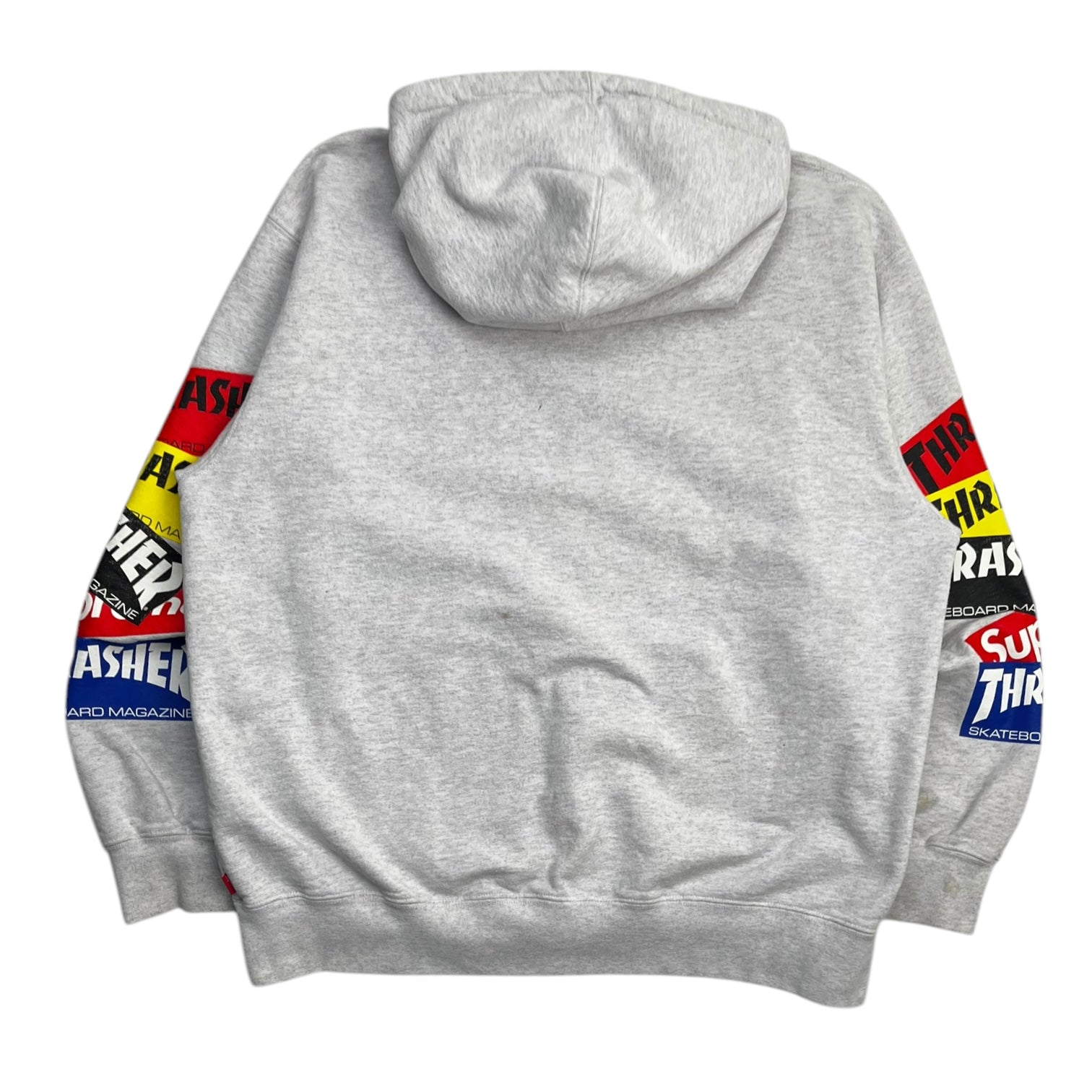 Supreme Thrasher Multi Logo Zip Up Hooded Sweatshirt Ash Grey