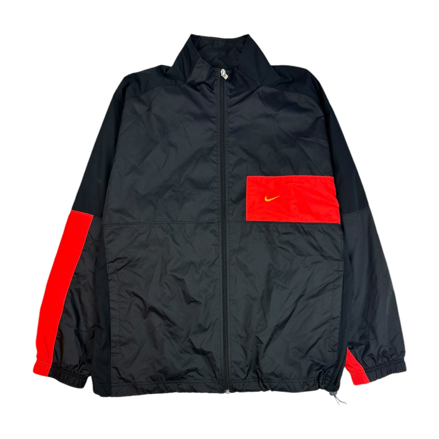 Vintage Nike Mini Embroidered Logo Windbreaker Black/Red