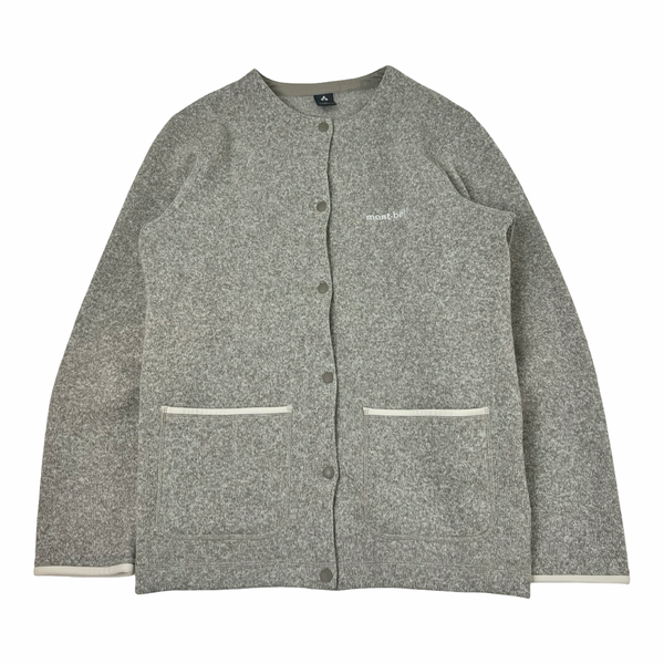 (W) Mont-bell ClimaPlus Knit Cardigan Grey
