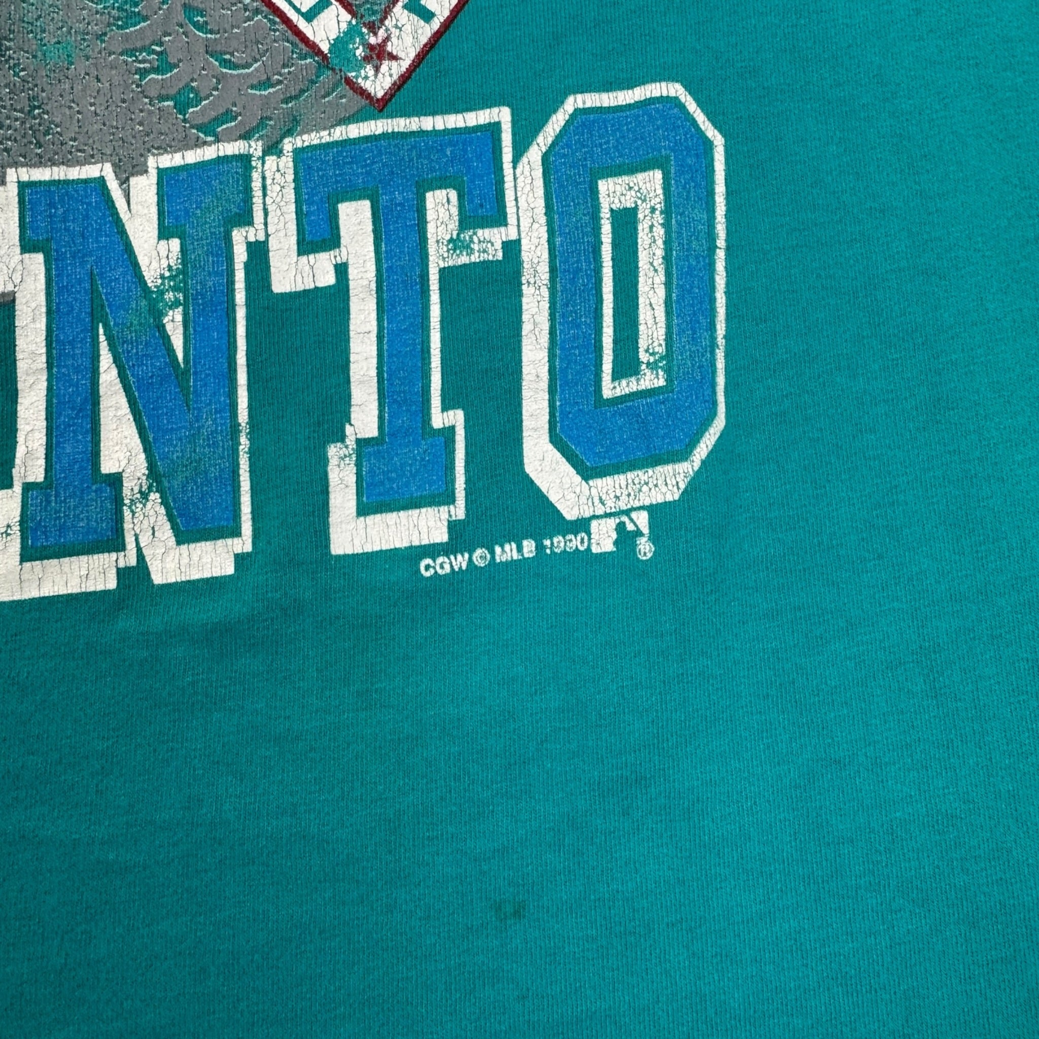 1990 Toronto Blue Jays MLB T-Shirt Turquoise