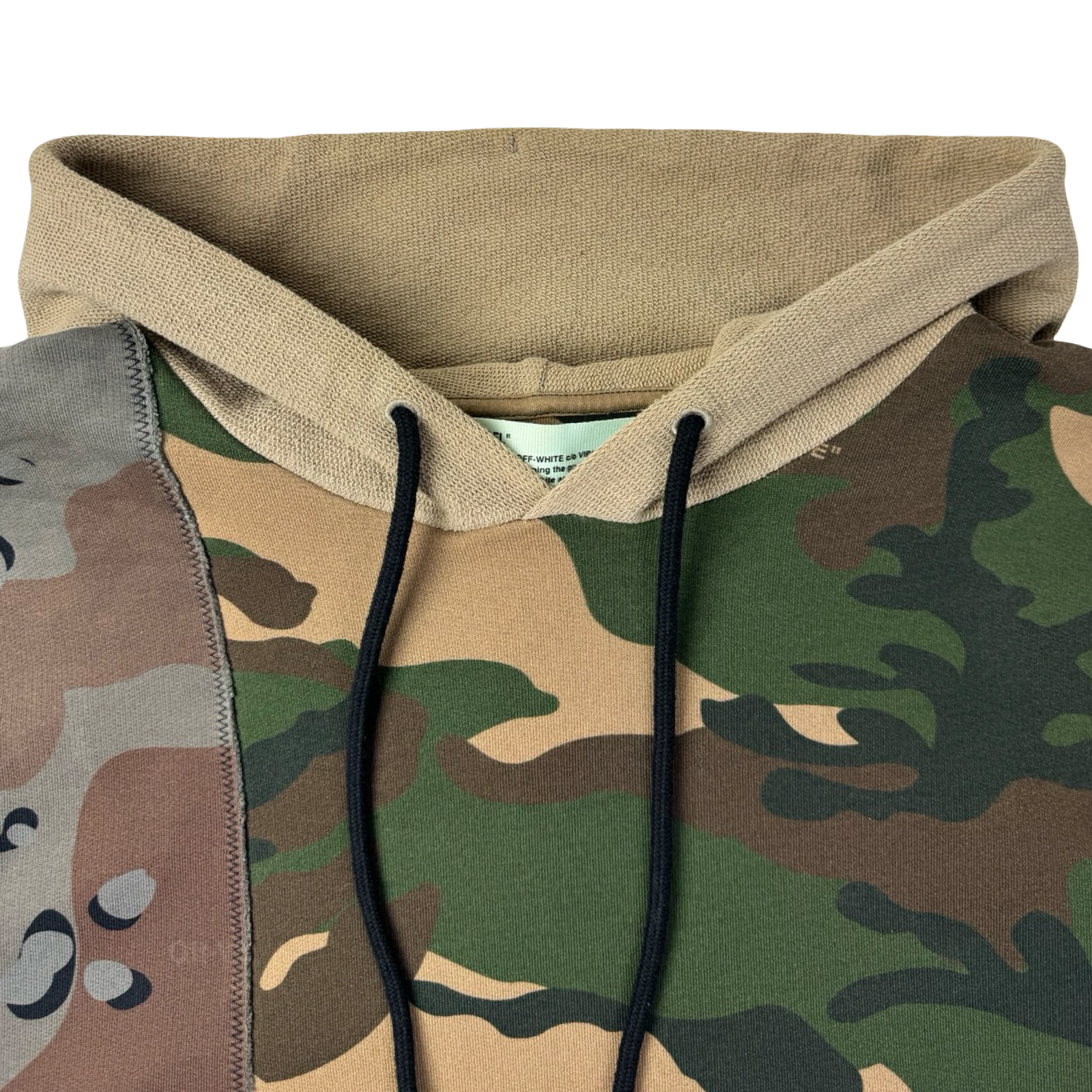 Off-White Reconstructed Camo Hoodie