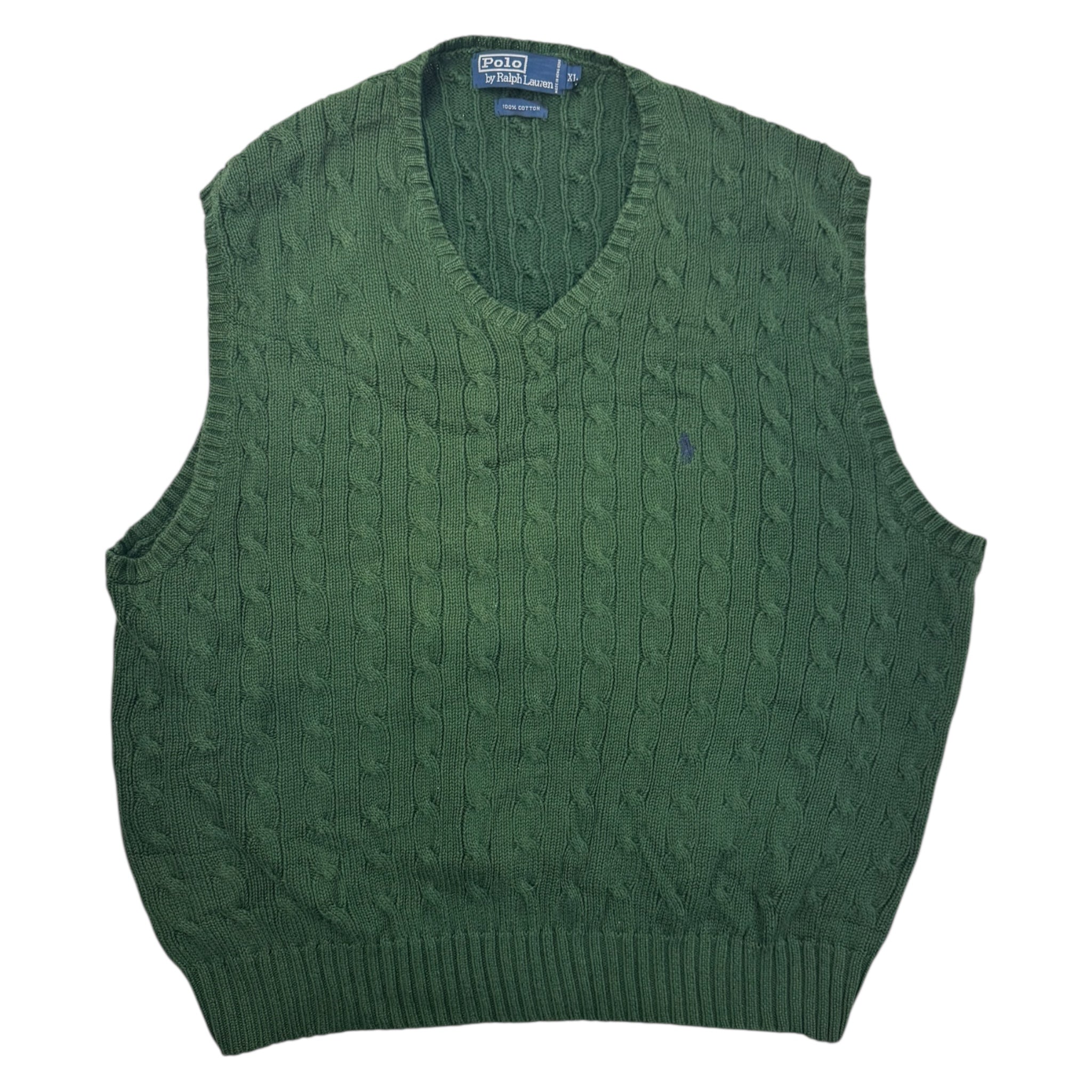 Vintage Polo Ralph Lauren Cable Knit Vest