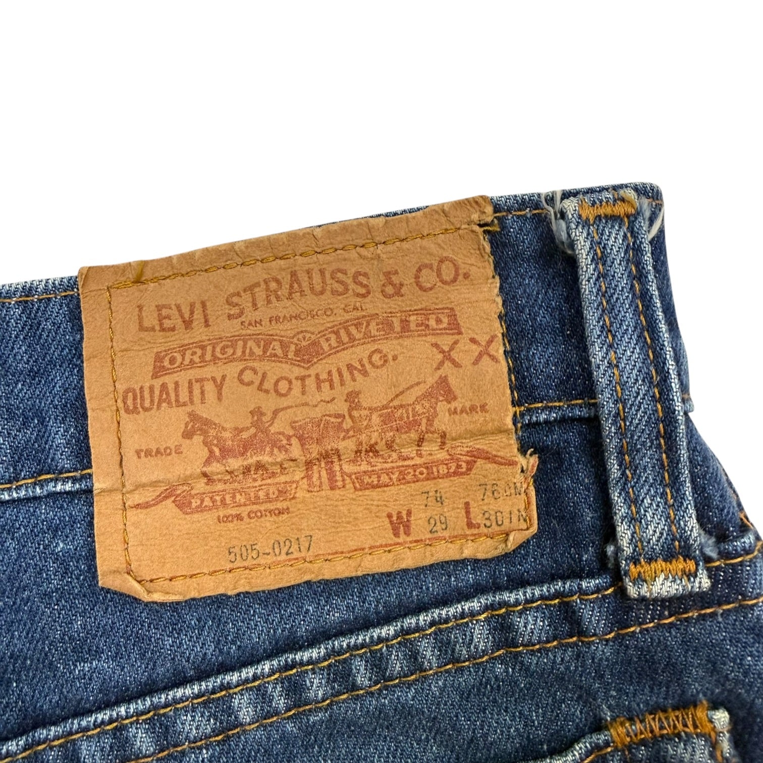 (W) Vintage Levi’s Denim Pants Dark Wash