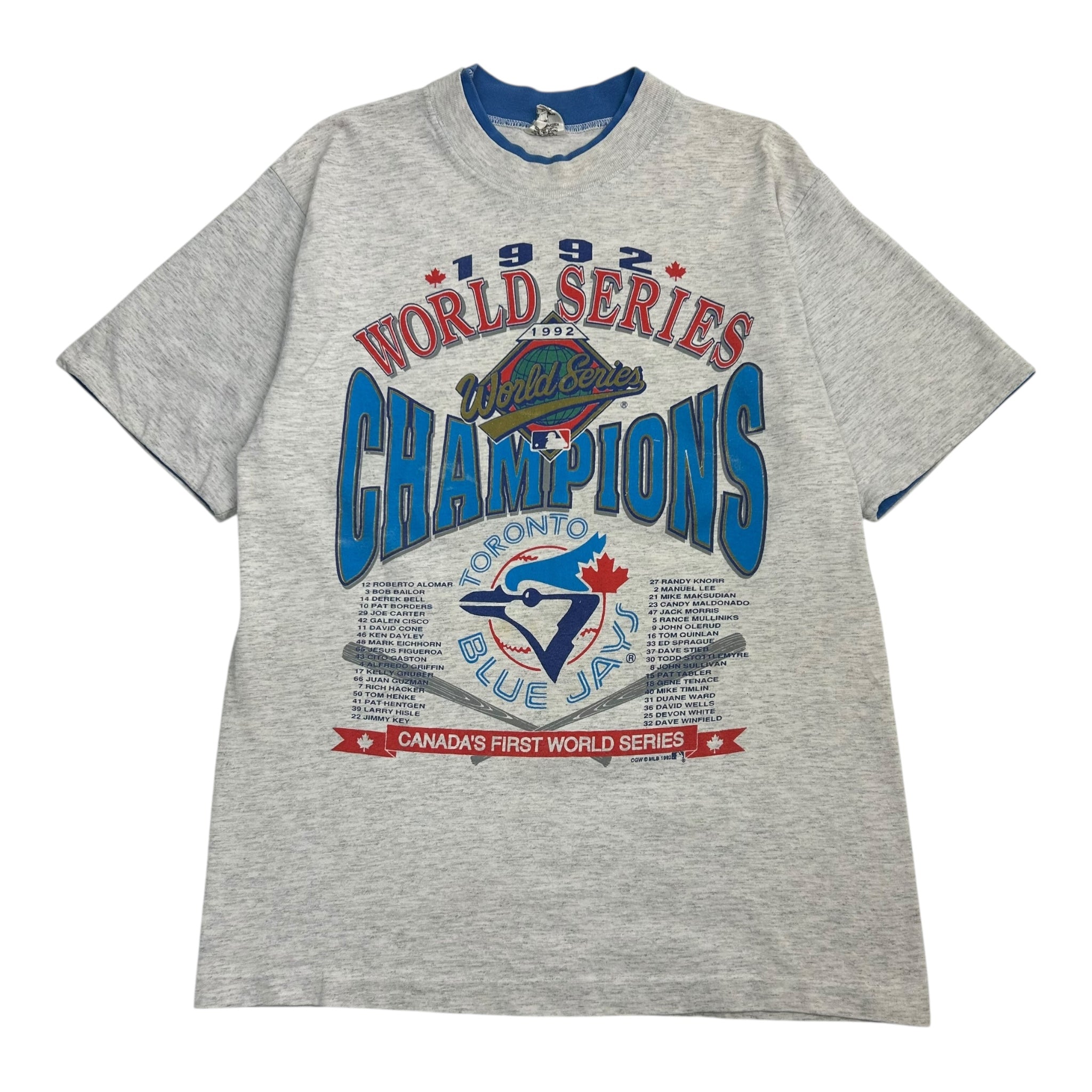 1992 Toronto Blue Jays World Series Tee Grey