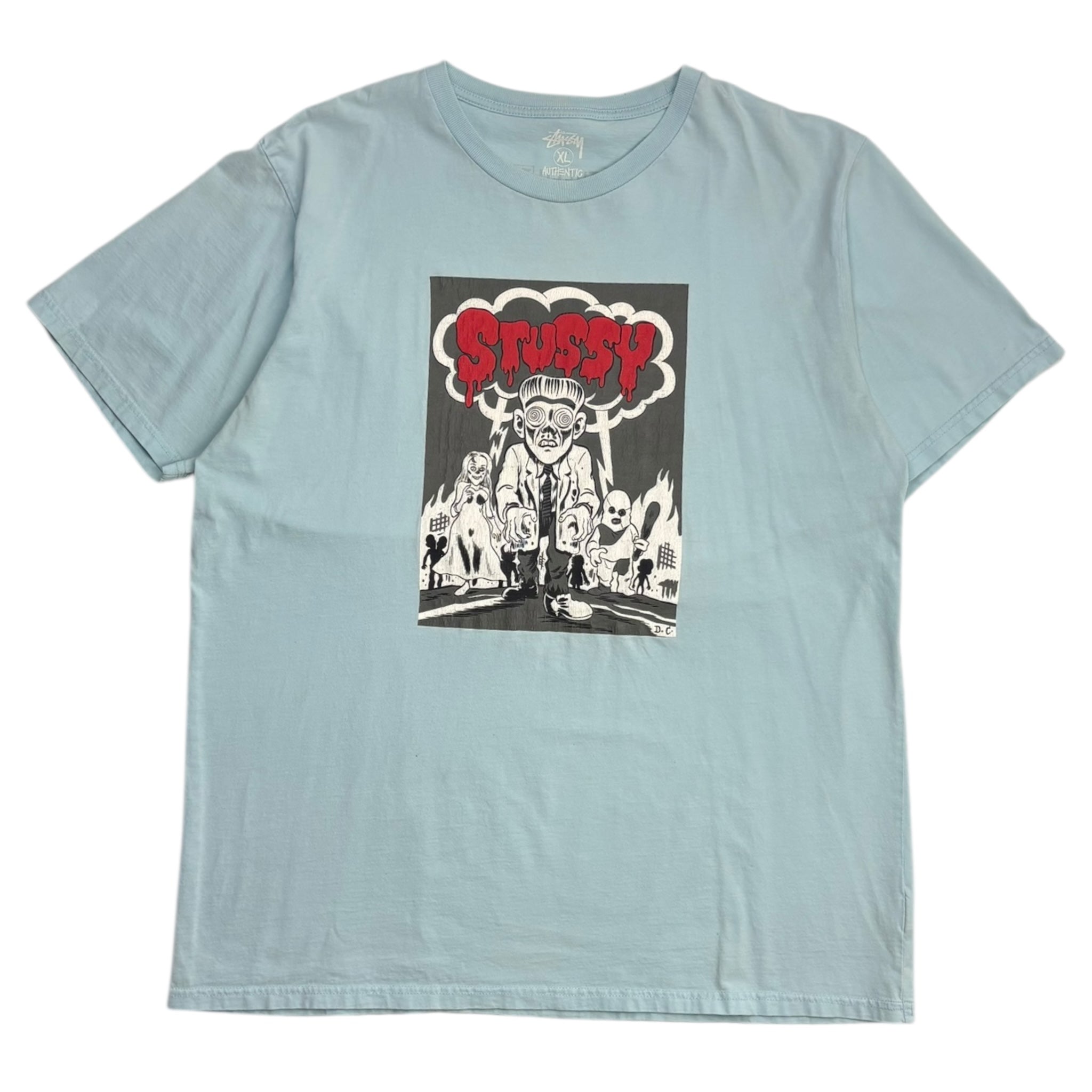 Stussy Daniel Clowes Monster Tee blue