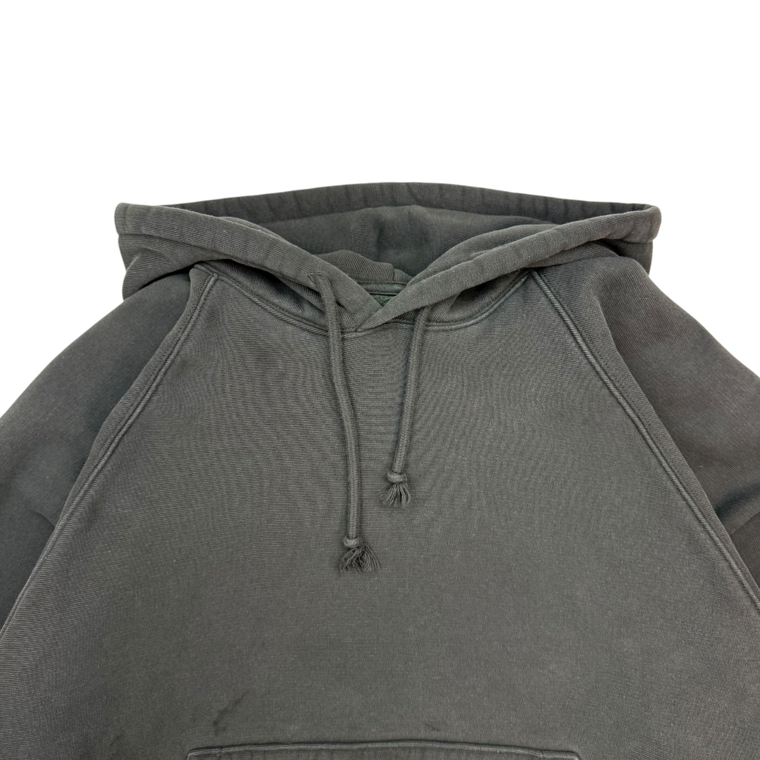 Stussy Raglan Fleece Workwear Hoodie Washed Black