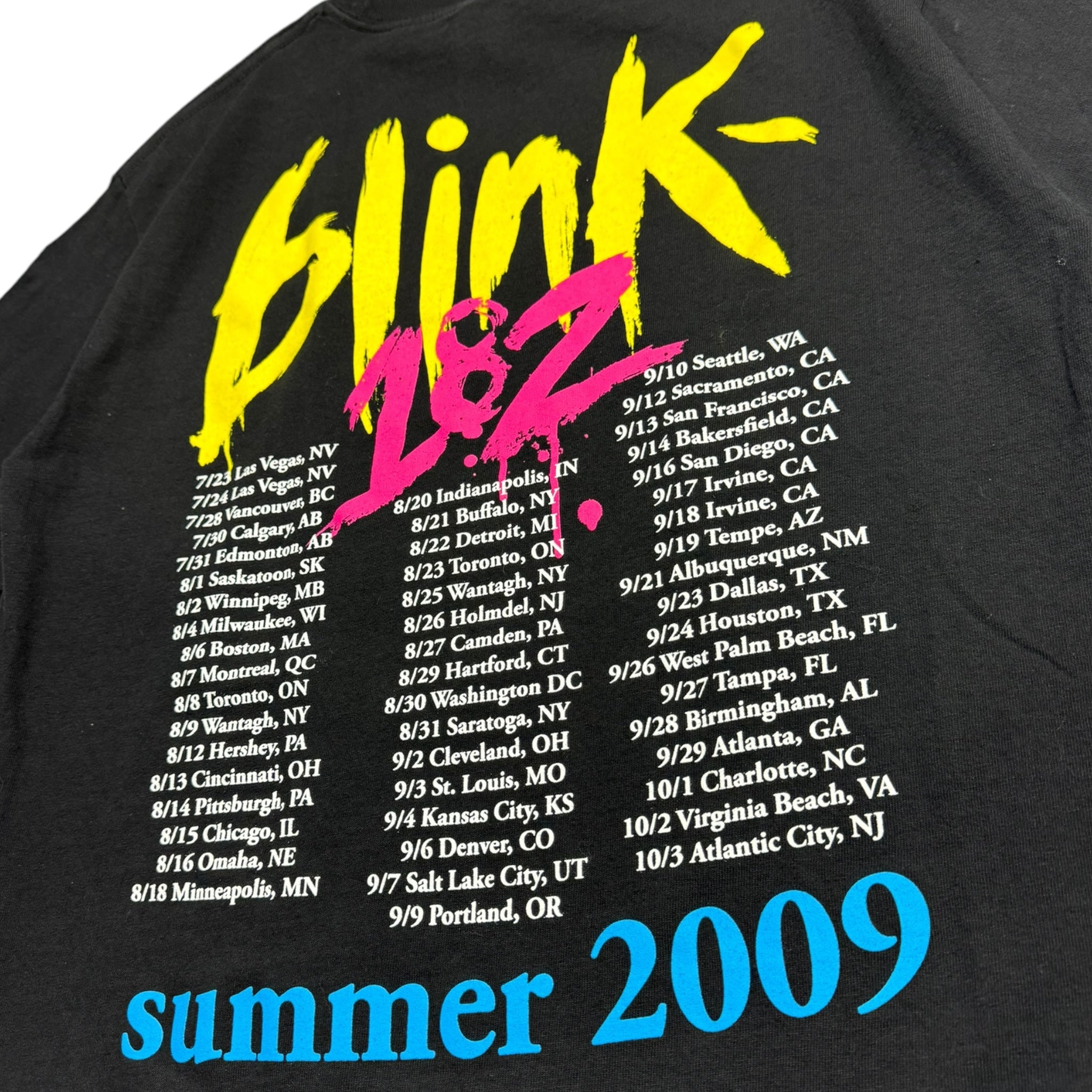 2009 Blink-182 Summer Tour T-Shirt