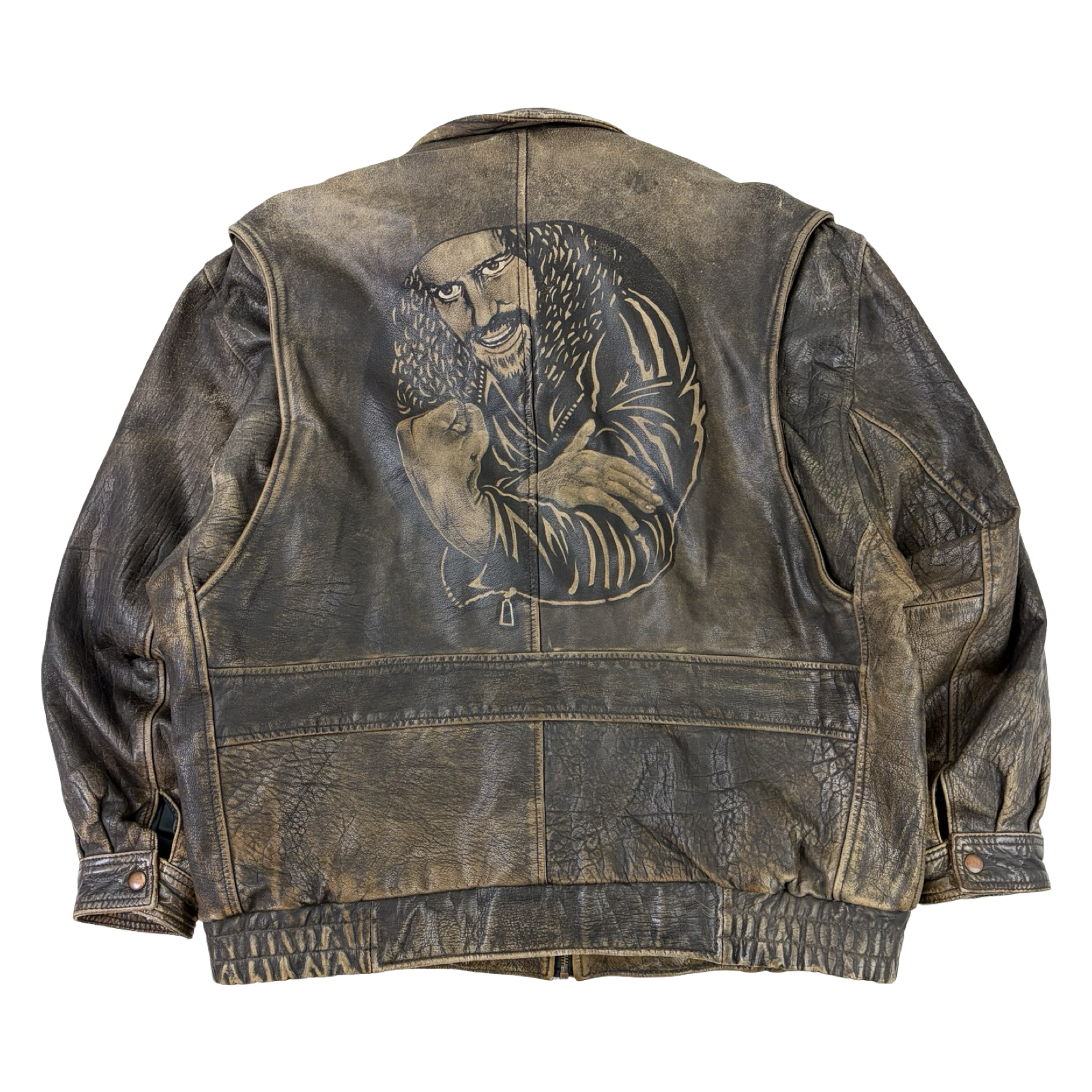 Vintage Leather Jacket Brown