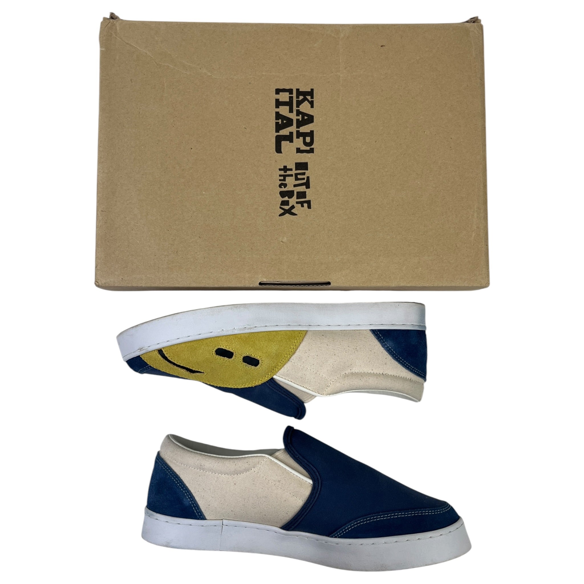 KAPITAL Rain Smiley Slip-On Sneakers (Used)