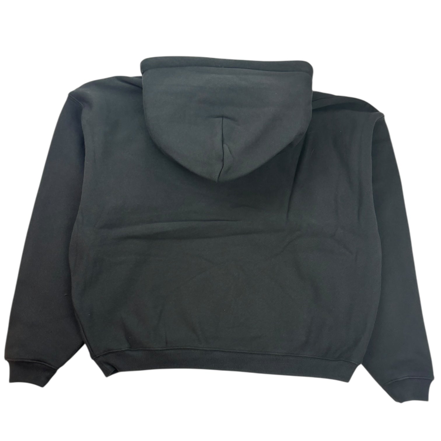 Stussy Satin Patch Oversized Hoodie Washed Black