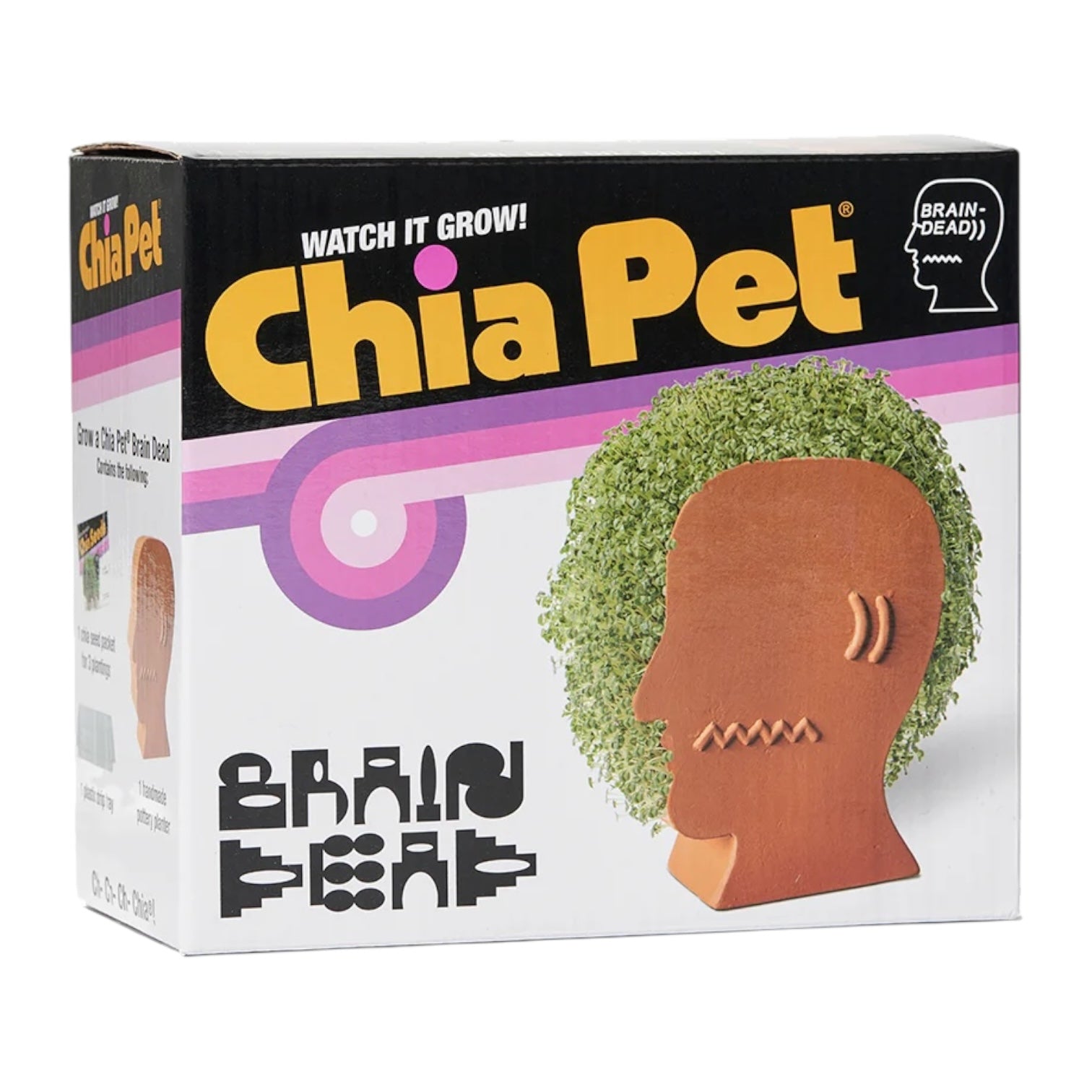 Brain Dead Logo Head Chia Pet Green Multi