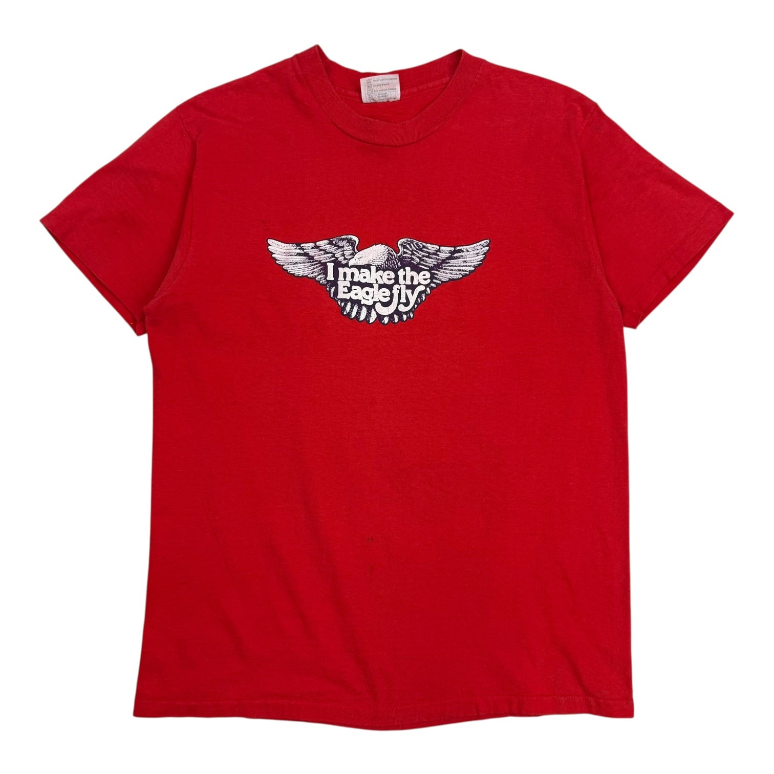 Vintage 1980s Harley Davidson ‘I Make The Eagle Fly’ Tee Red