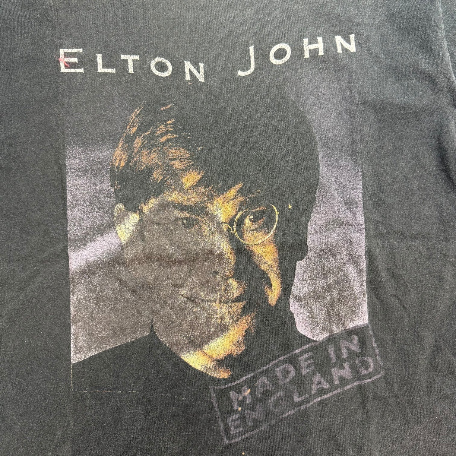 1995 Elton John Made In England Tour Tee Black