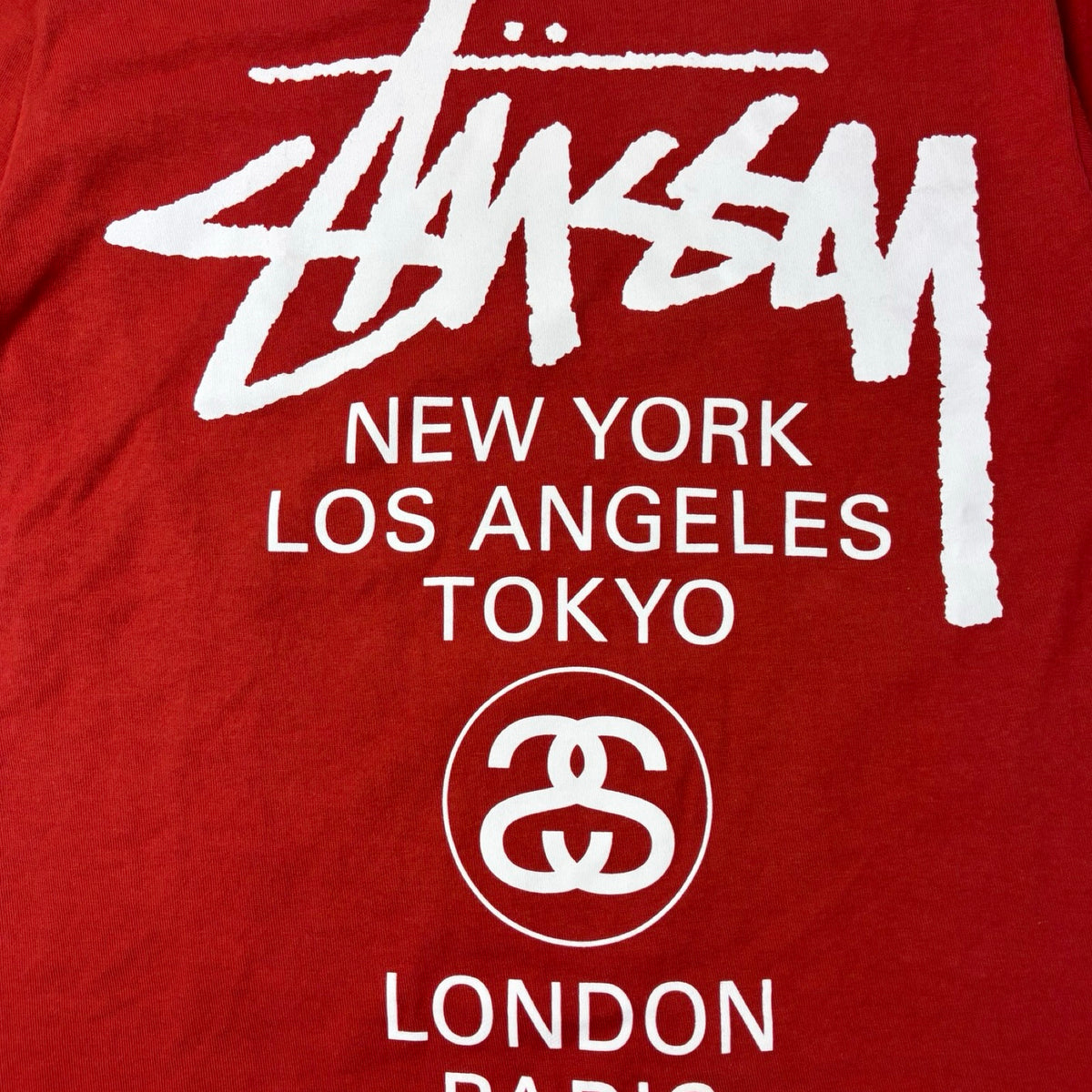 Stussy World Tour T-Shirt Rusted Red