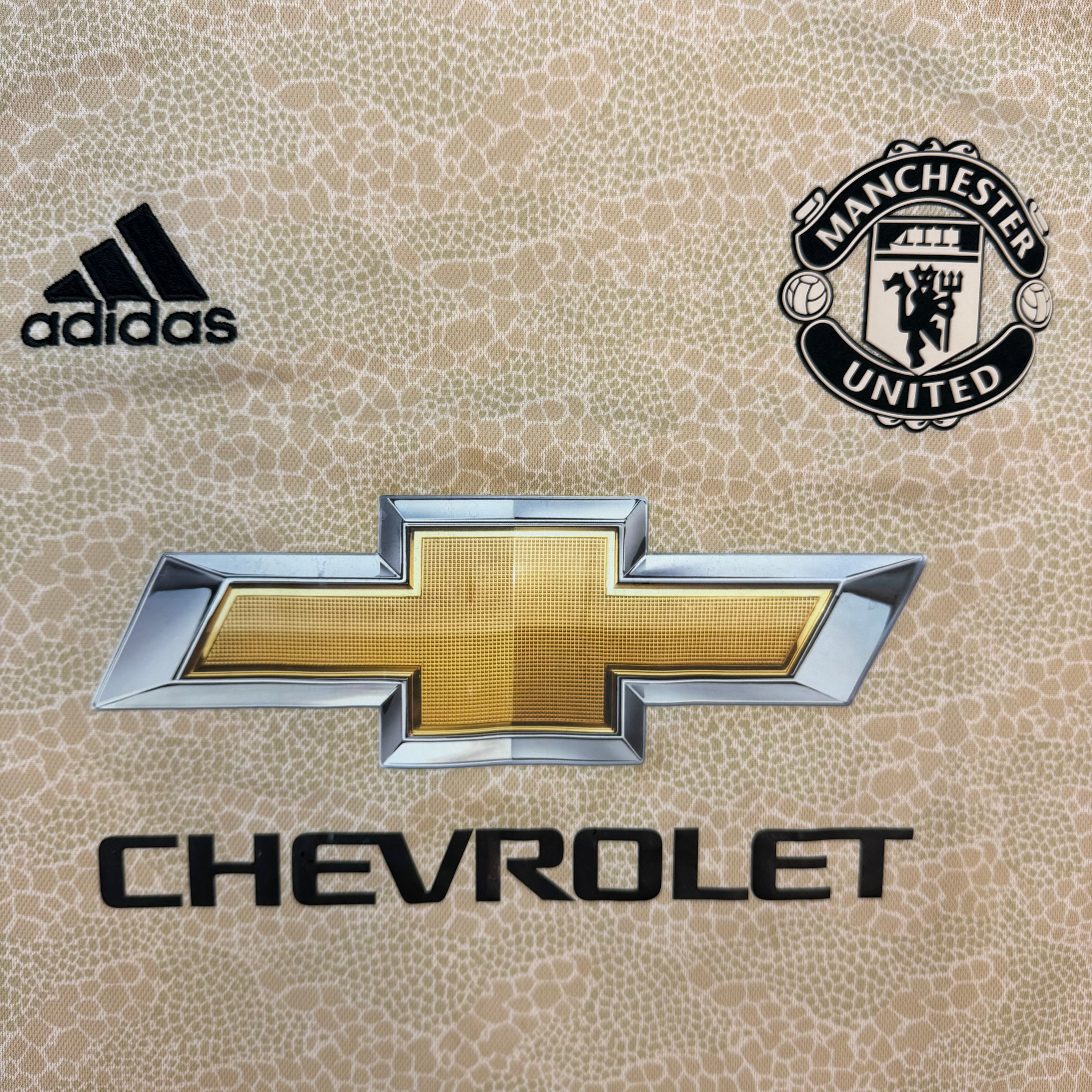 2019-20 Adidas Manchester United Away Jersey Tan
