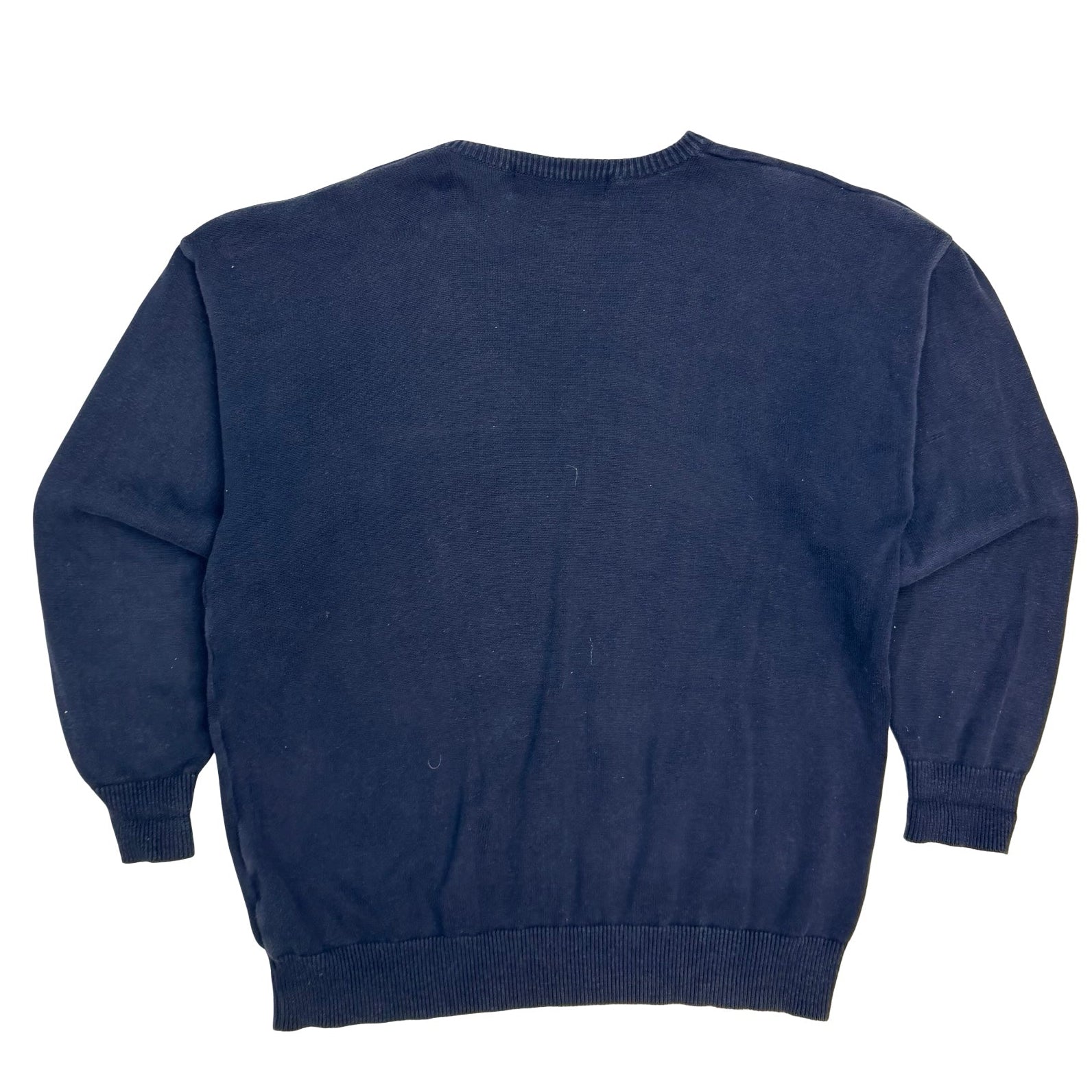 Vintage Alberta Golf Knit V Neck Sweater Navy
