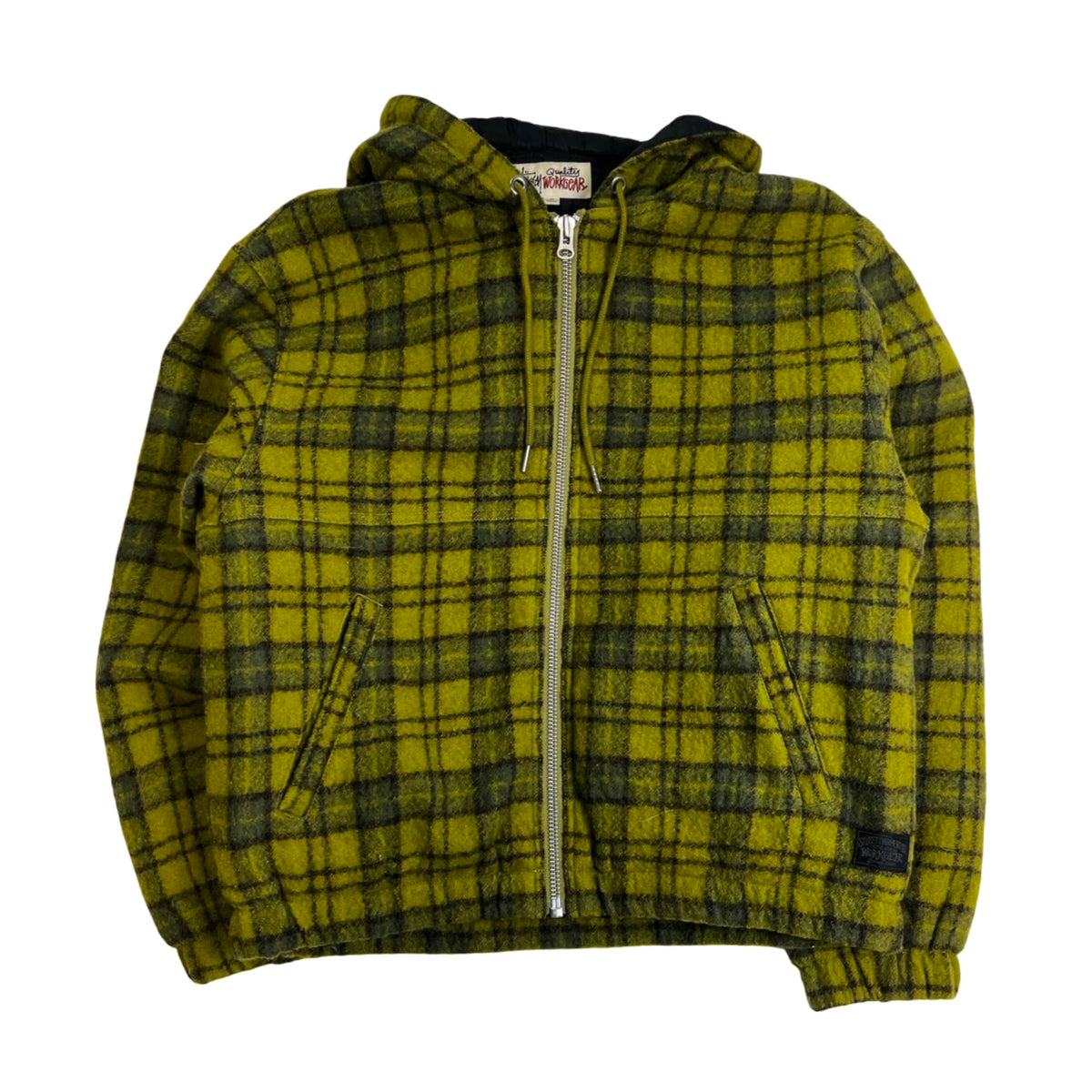 Stüssy Wool Plaid Work Jacket Green