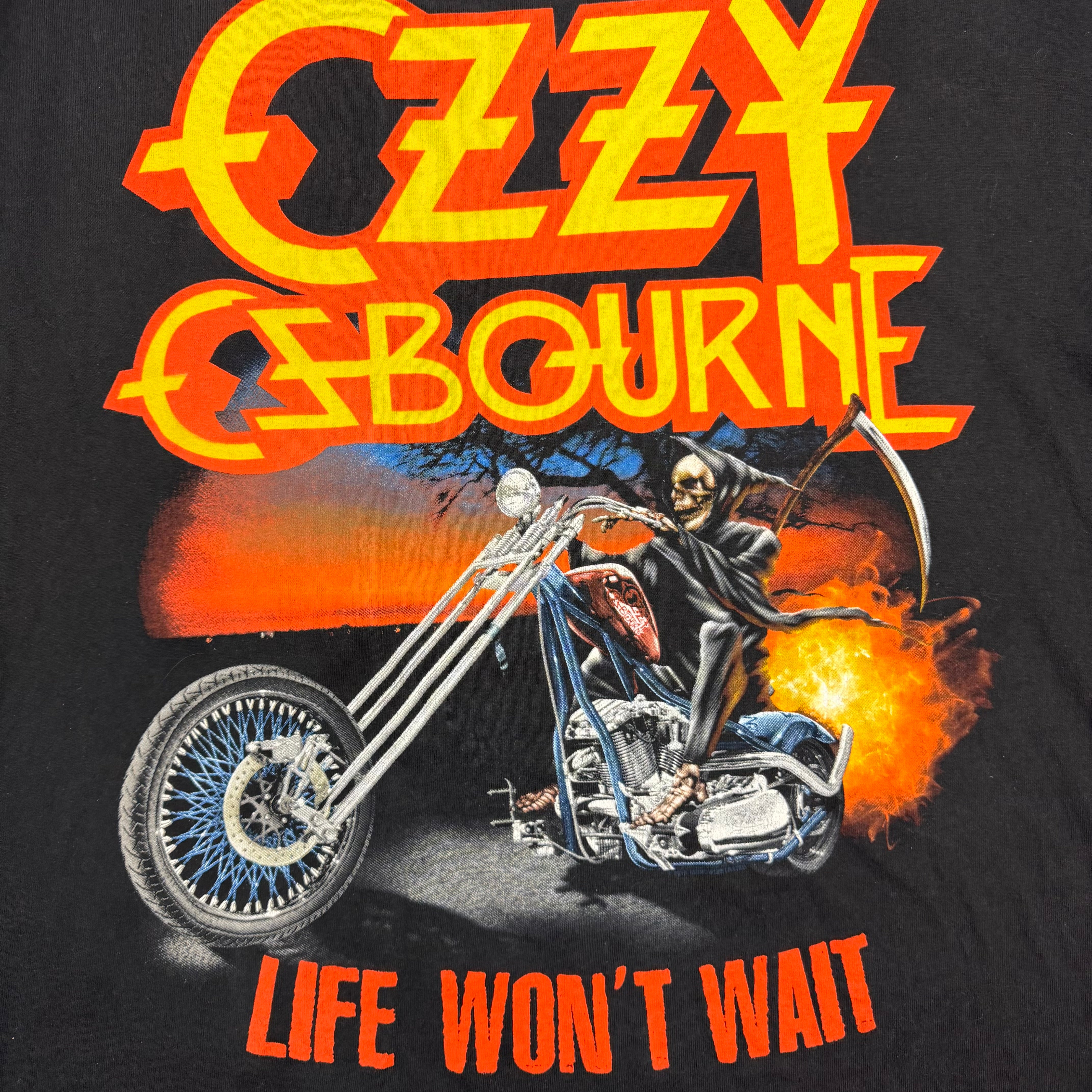 2010 Ozzy Osbourne Life Won’t Wait Tour Tee Black
