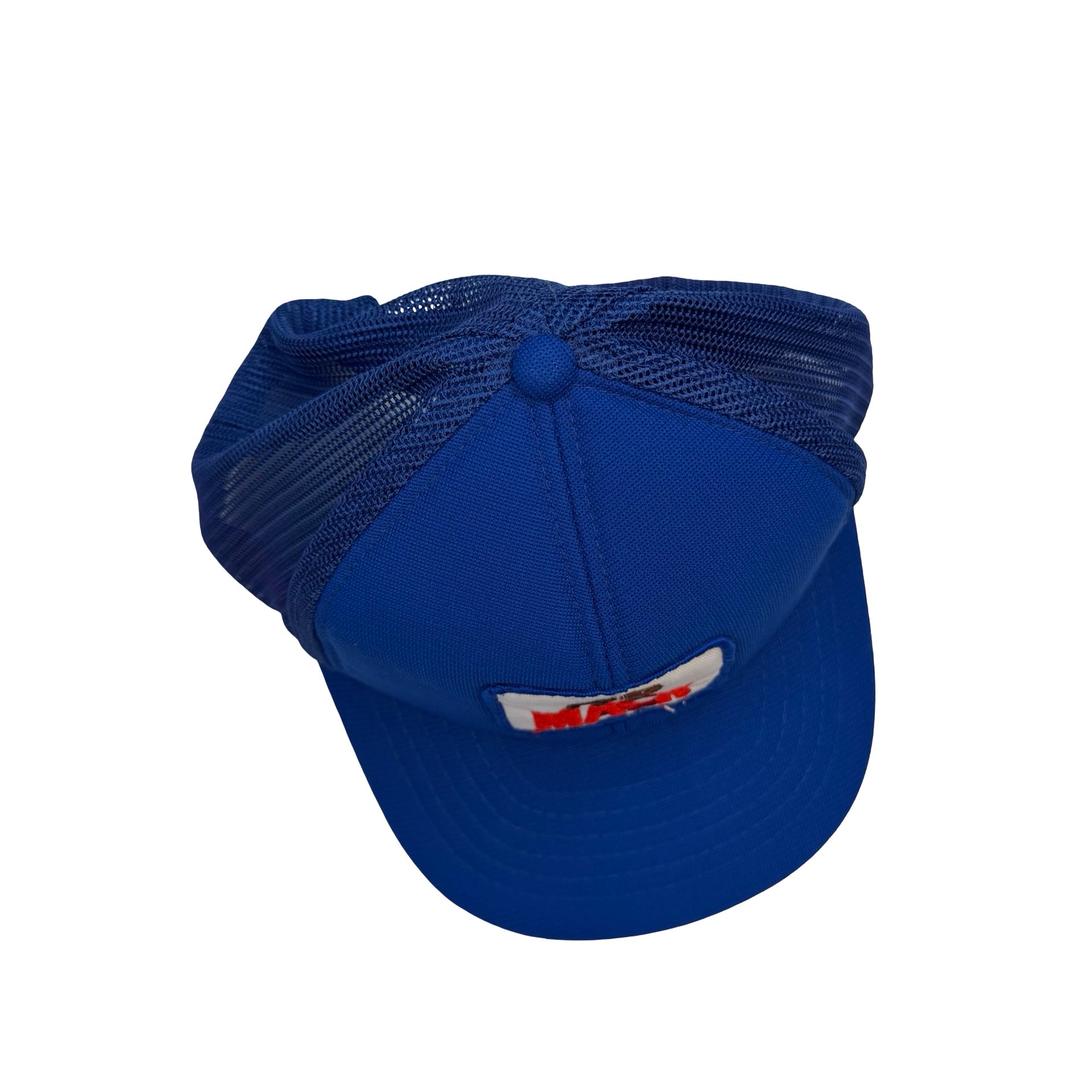 Vintage Mack Truck Mesh Trucker Snapback Hat Blue