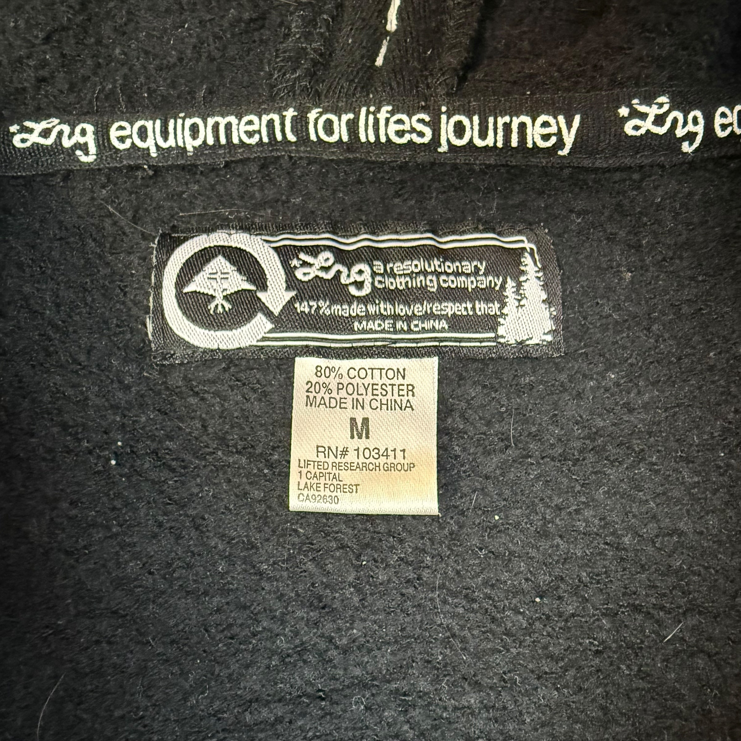 LRG Dead Serious Full Zip Sweater Black