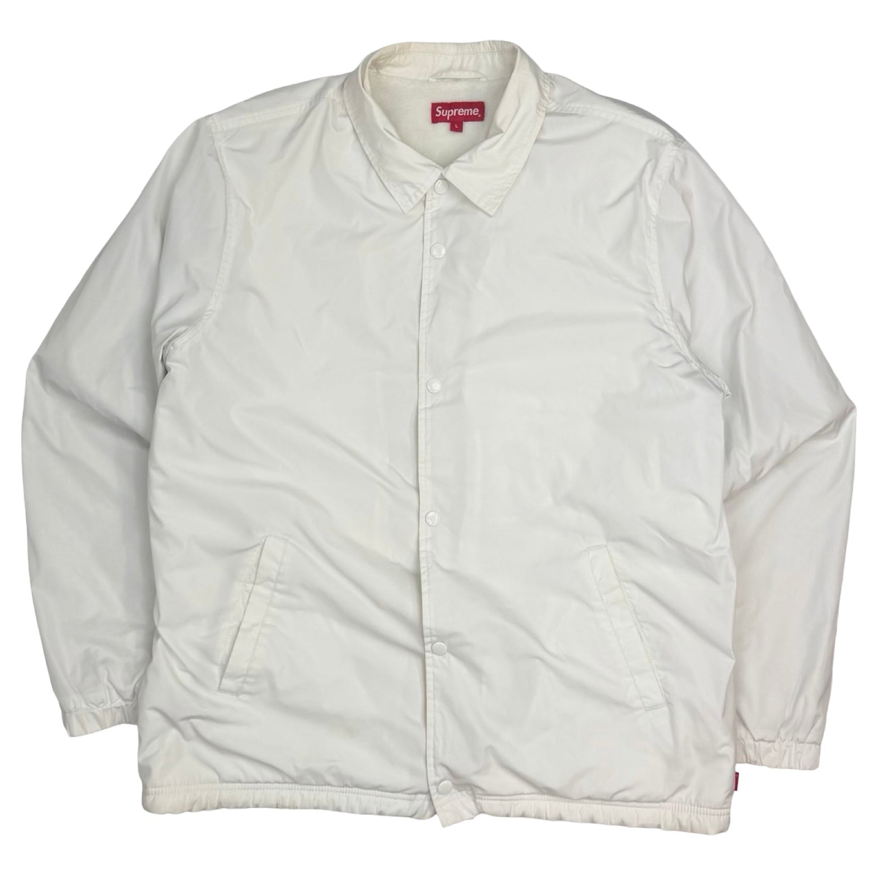 Supreme Old English Coaches Jacket White
