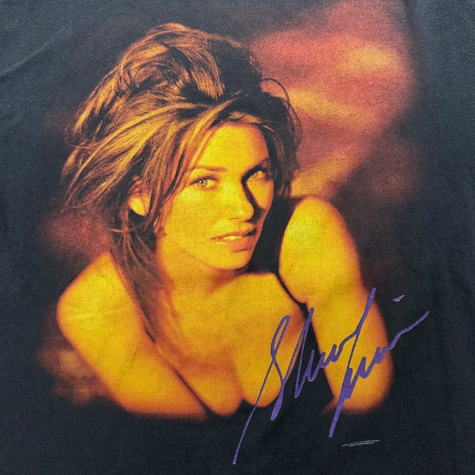 1998 Shania Twain Tee Black