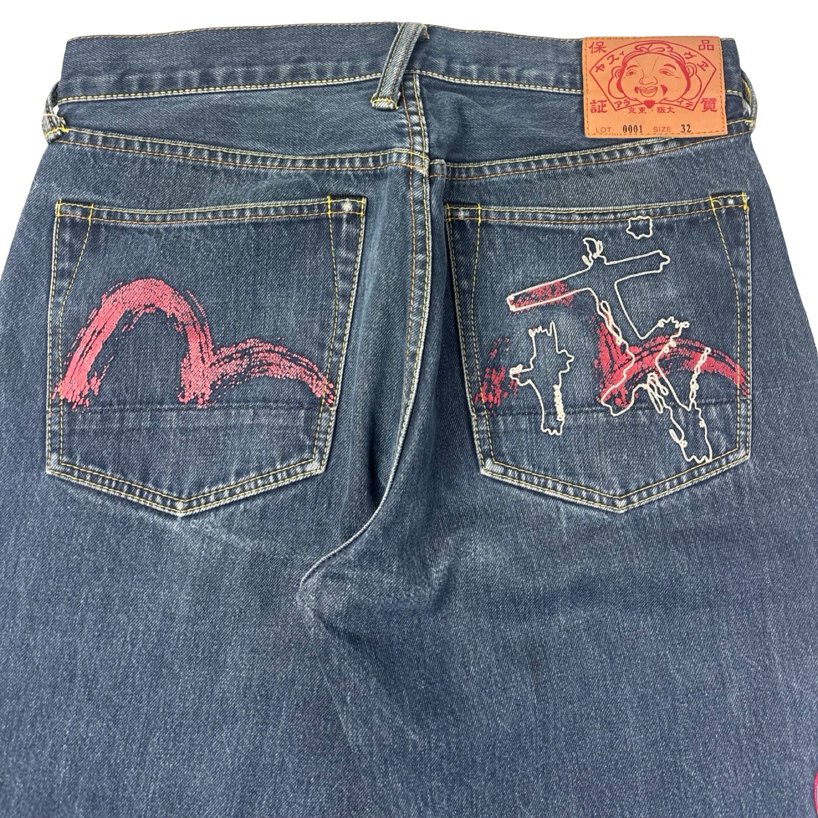 Y2K Evisu Genes Paris Edition Jeans Dark Wash