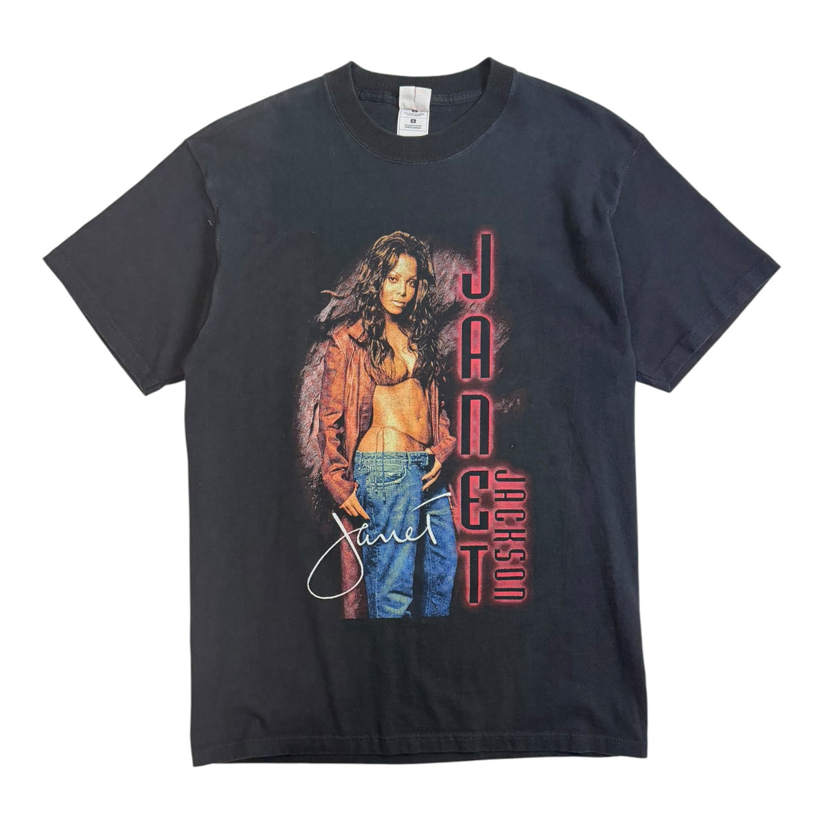 Vintage 2001 Janet Jackson All For You Tour T-Shirt Black