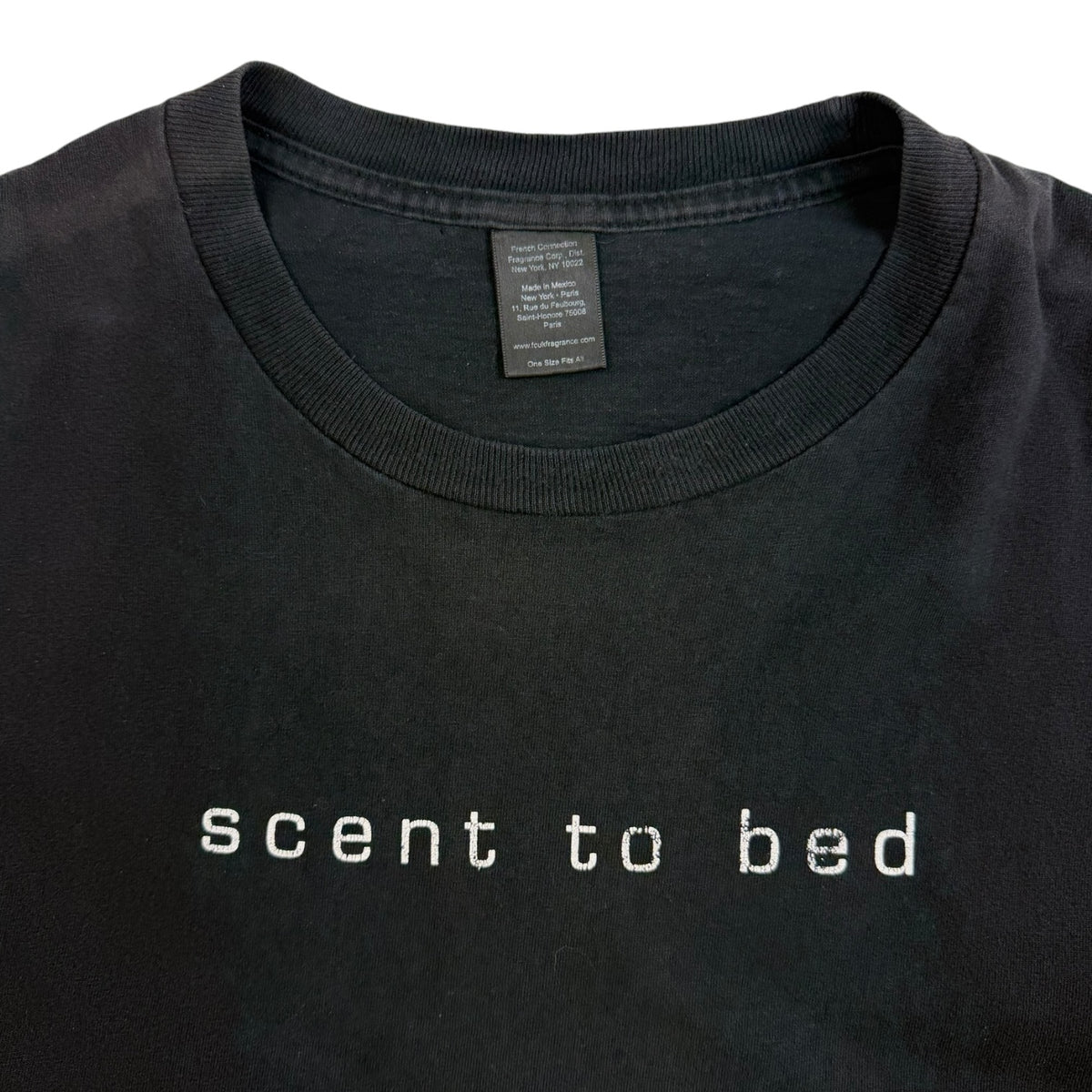 Vintage FCUK “Scent To Bed” T-Shirt Black