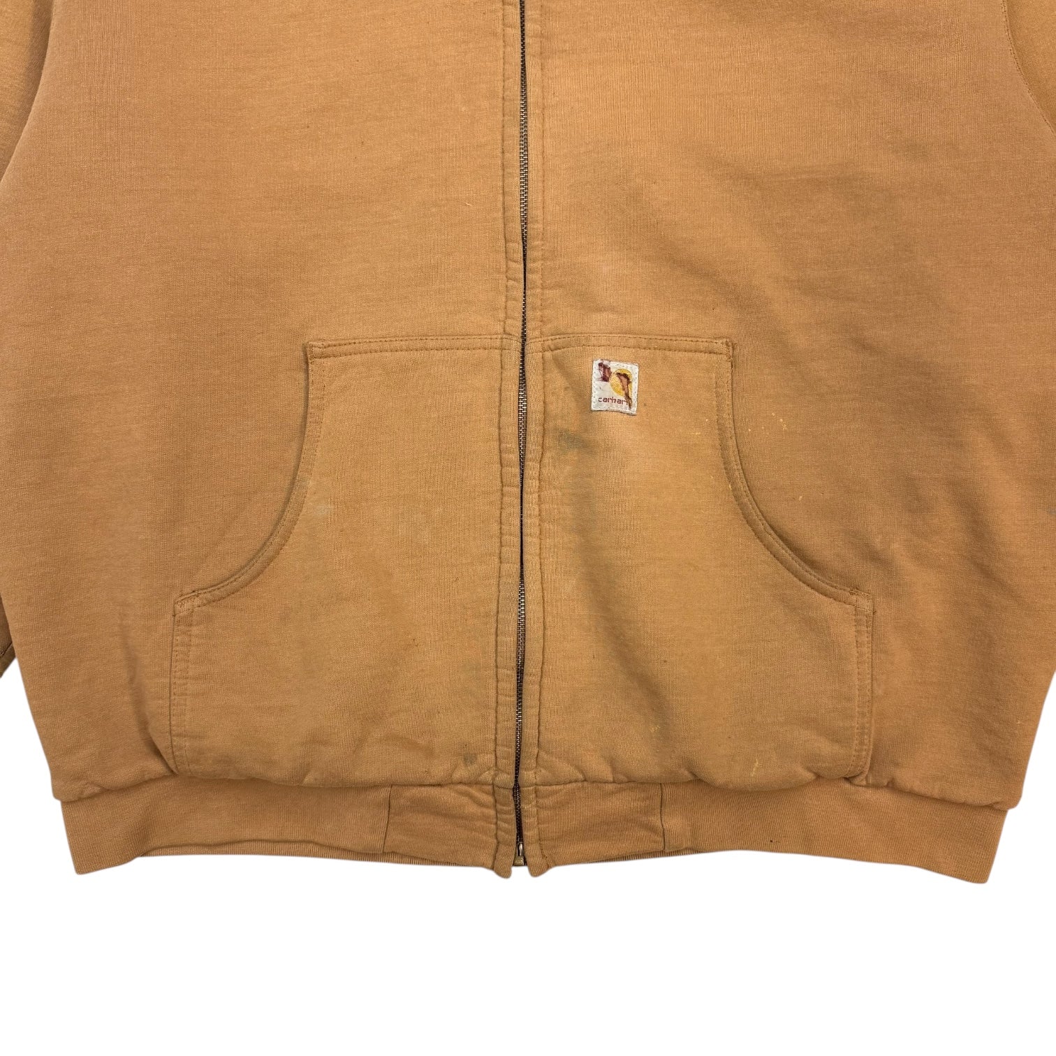 Vintage Carhartt Zip Up Sweater Tan