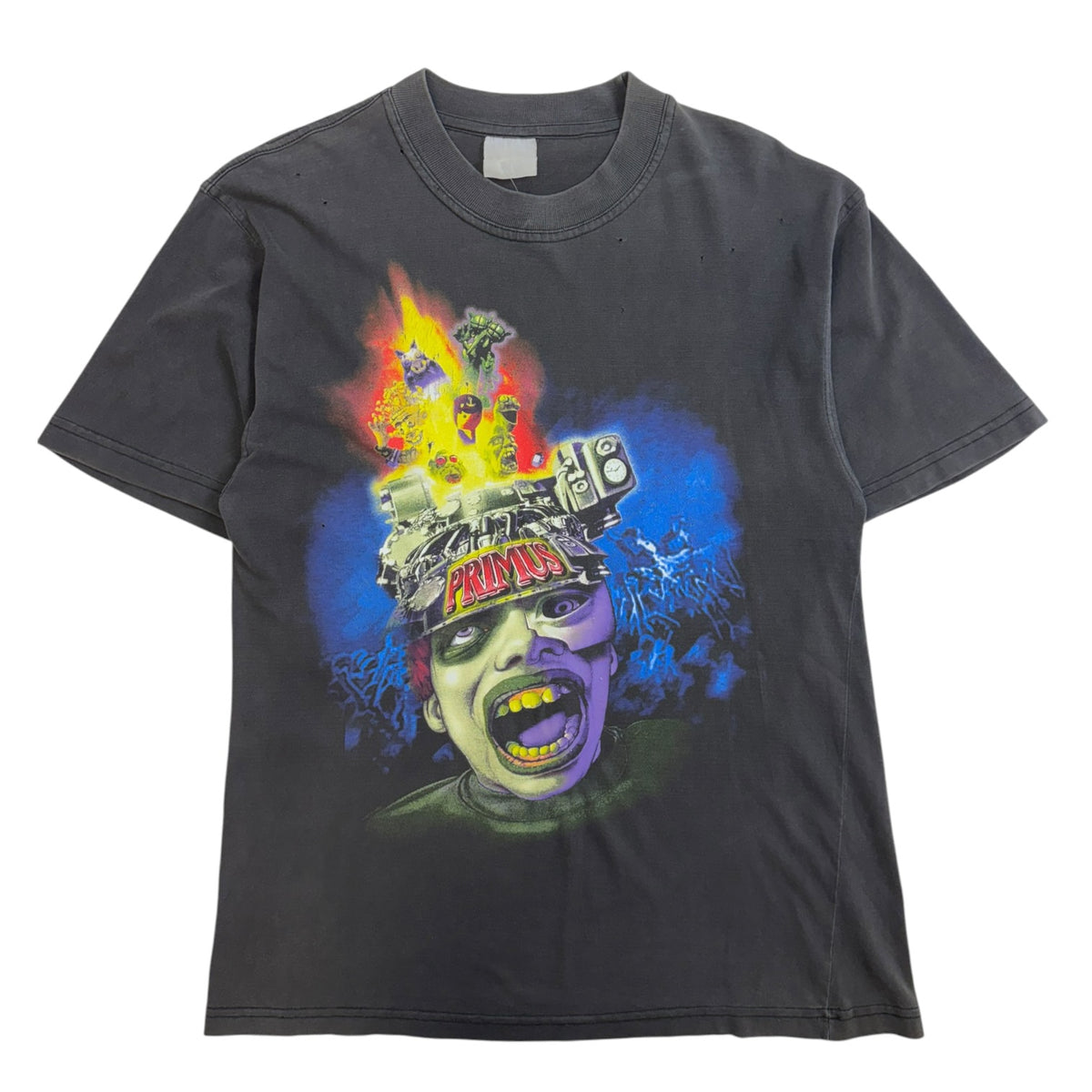 Vintage 1999 Primus "Antipop" Tour T-Shirt Charcoal Grey