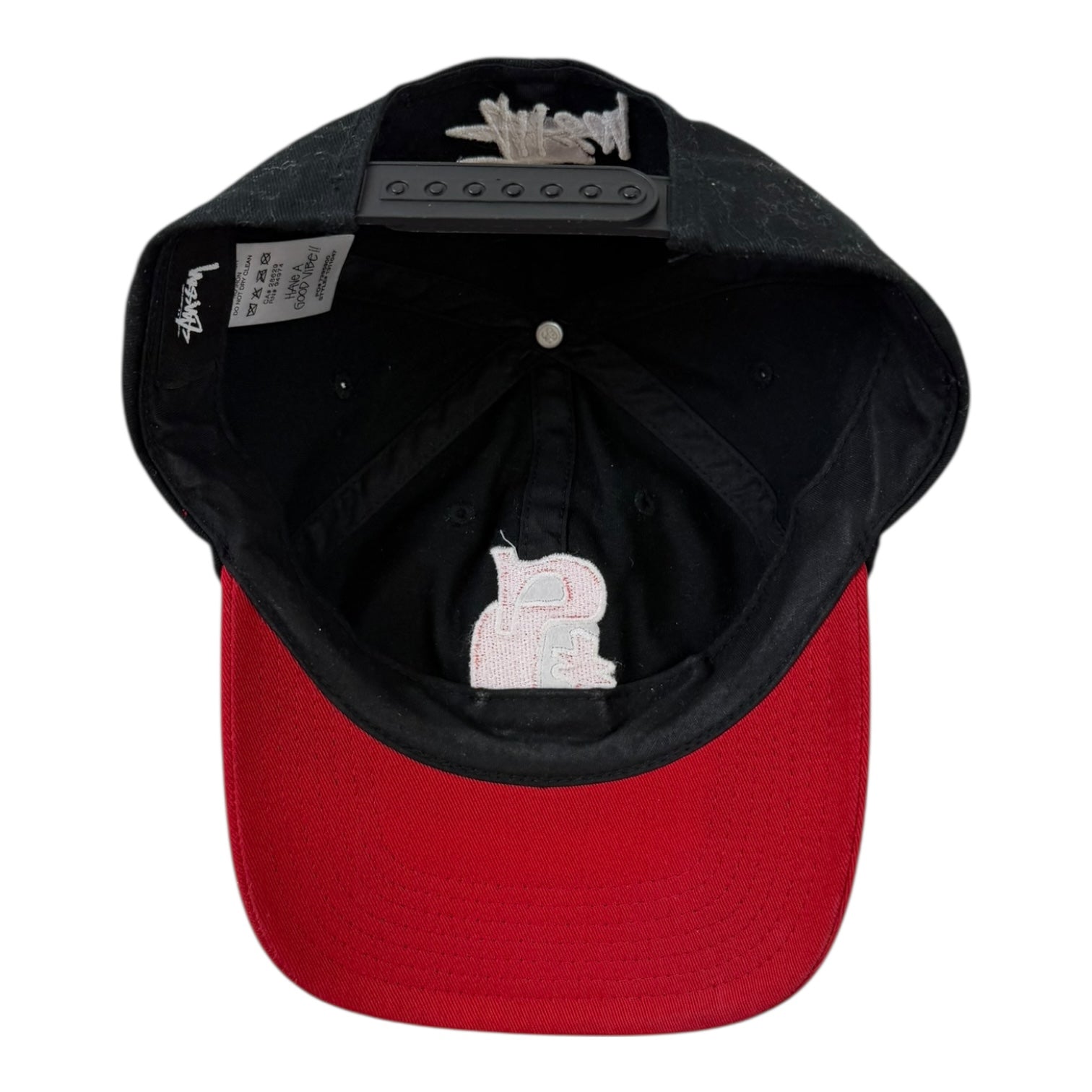 Stussy Vintage S Low Pro Cap Black/Red