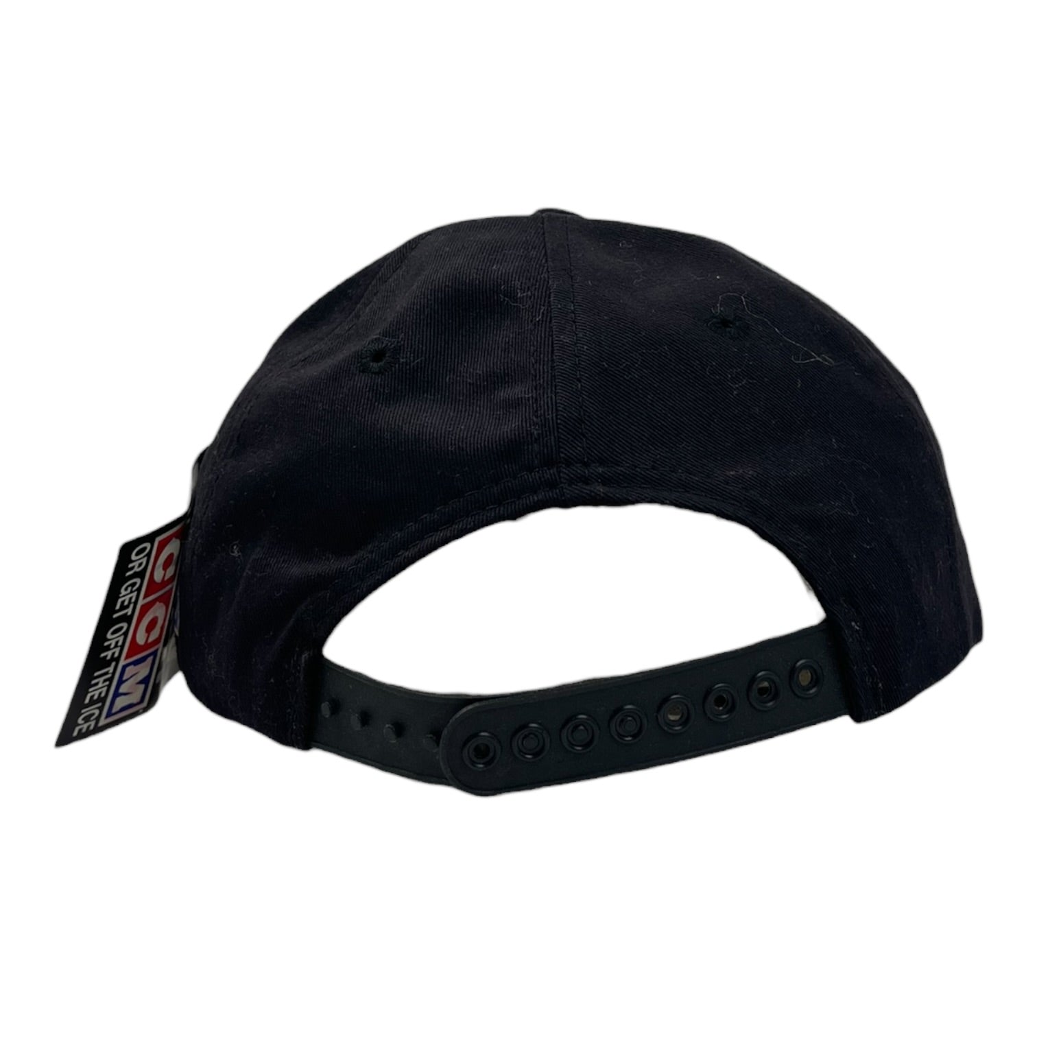 Vintage CCM "Play CCM Or Get Off The Ice" Snap Back Hat Black