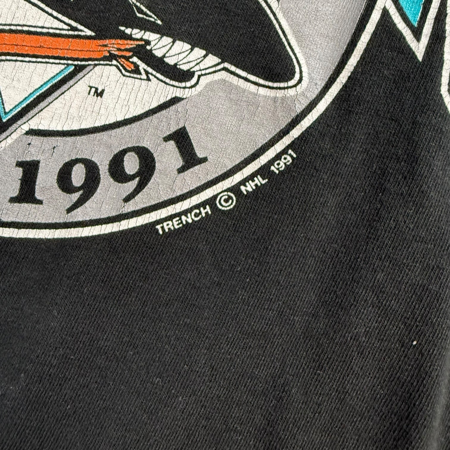 Vintage San Jose Sharks Tee Black