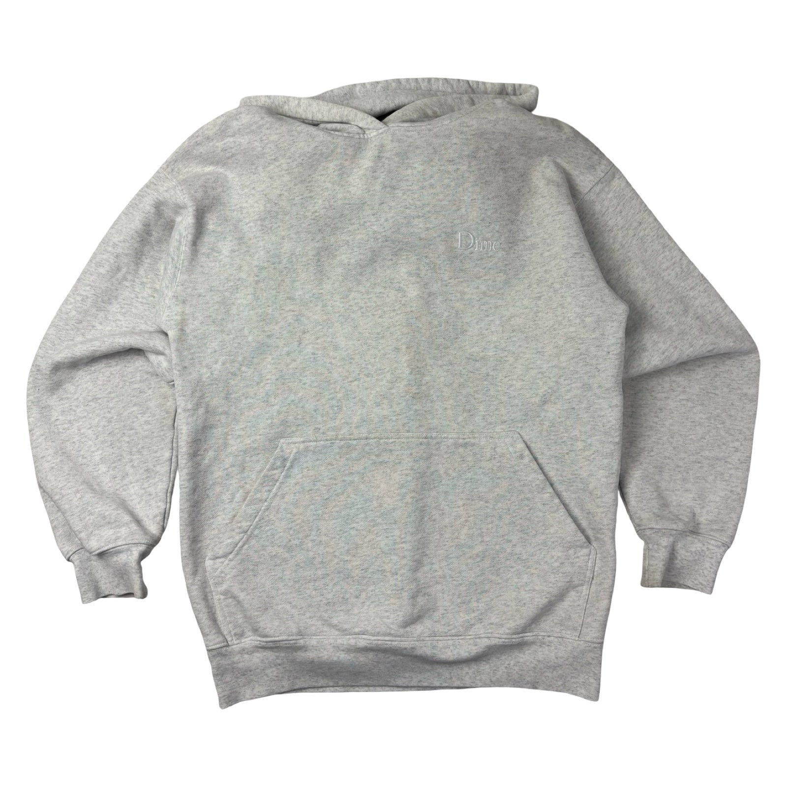 Dime Classic Small Logo Pullover Hoodie Heather Grey