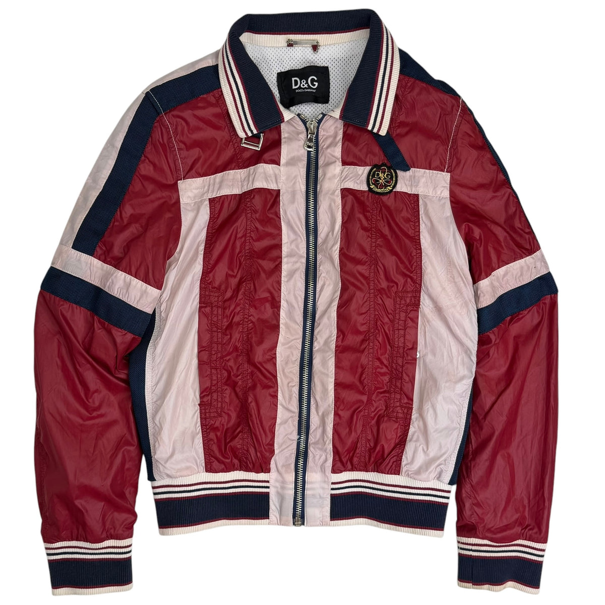 Vintage Dolce & Gabbana Nylon Track Jacket Red