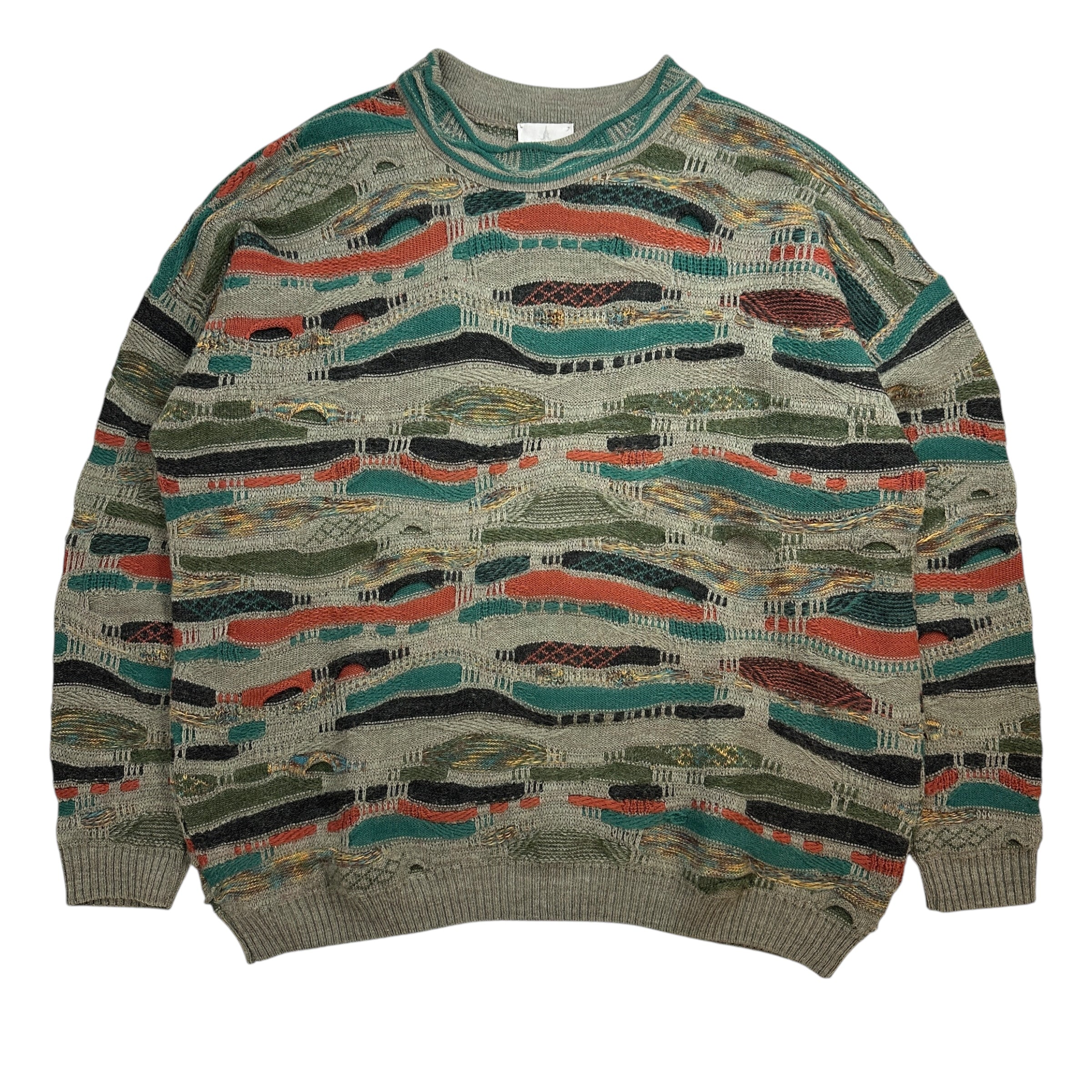 Vintage London Fog 3D Knit Sweater