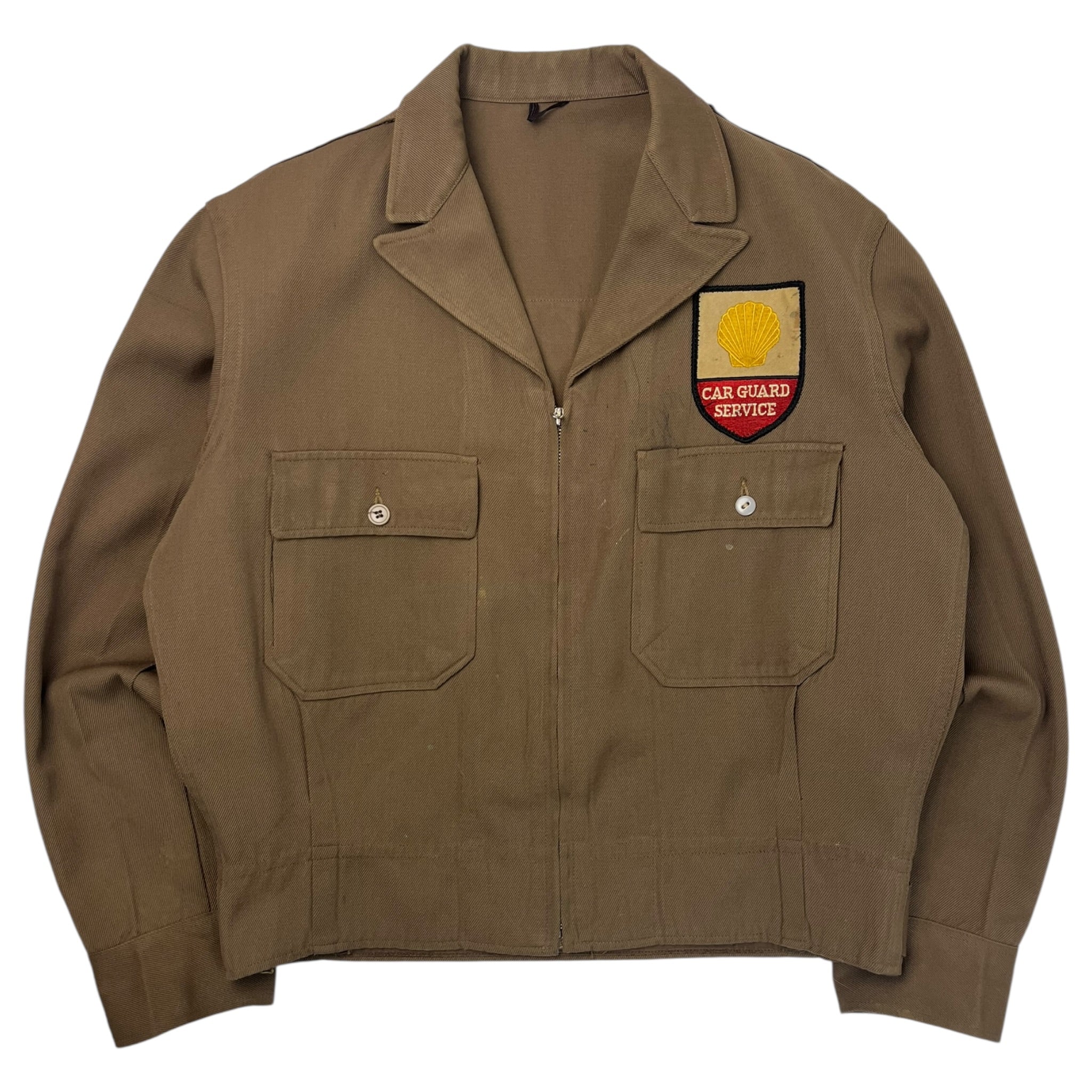 1950s Shell Car Guard Whipcord Ike Jacket
