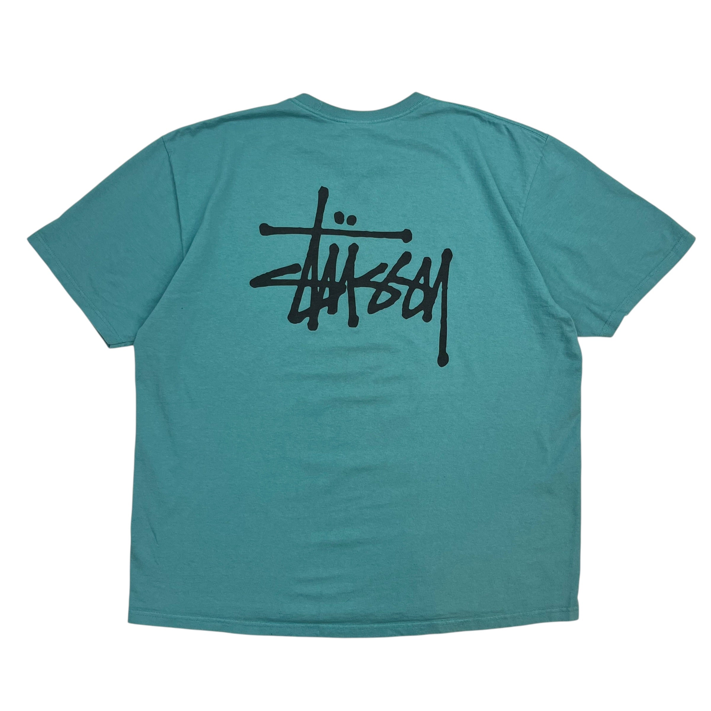 Stussy Stock Logo Tee Teal