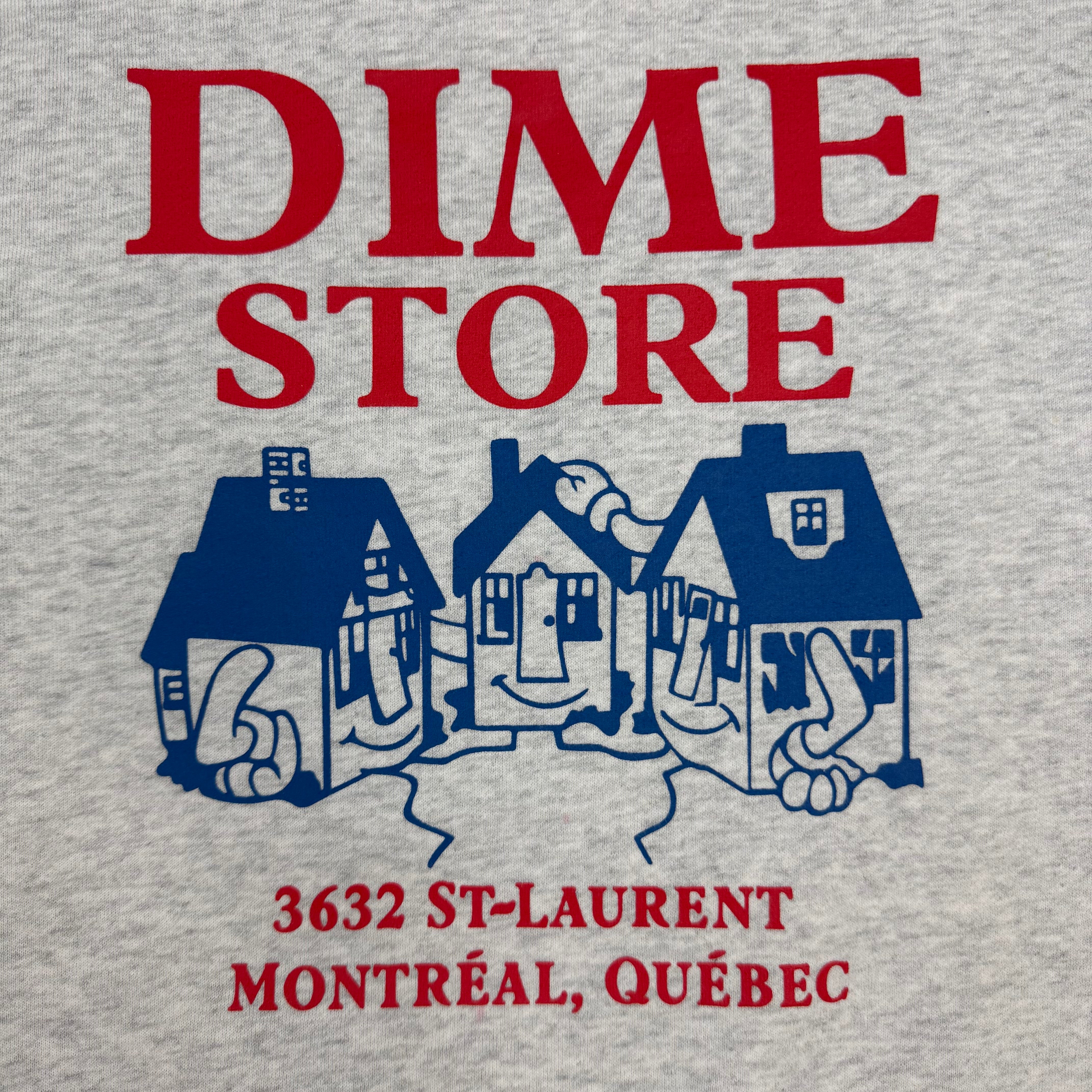 Dime Skateshop Crewneck Sweatshirt Ash Grey
