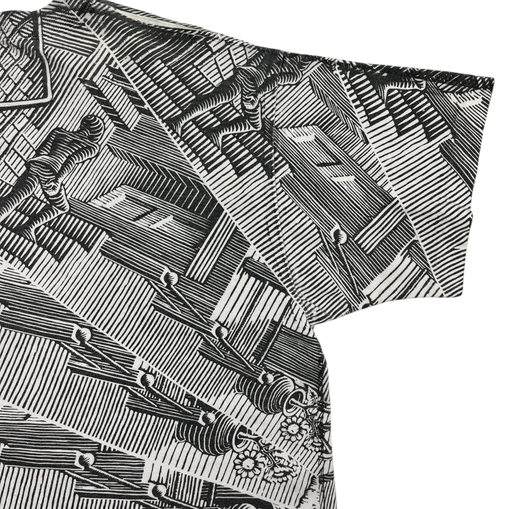 Vintage MC Escher “House of Stairs” AOP Tee