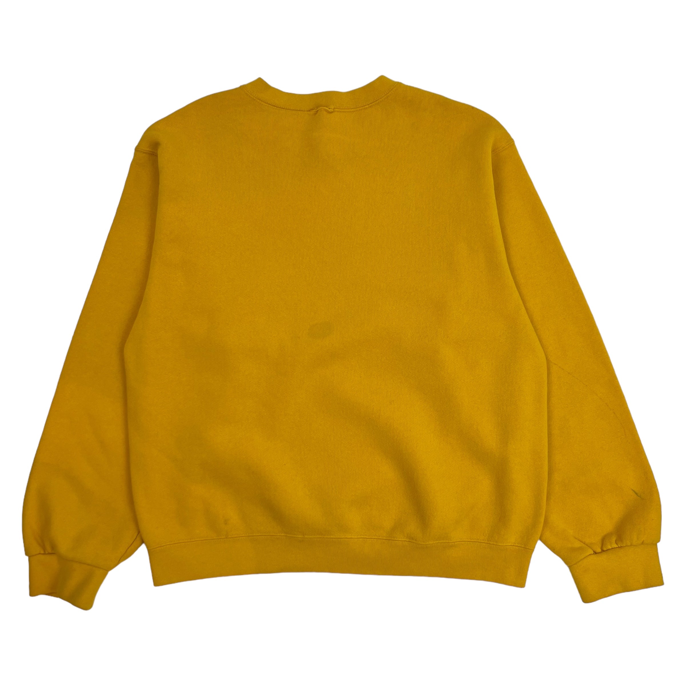 Vintage Nike Swoosh Crewneck Yellow - Yellow Sweatshirt