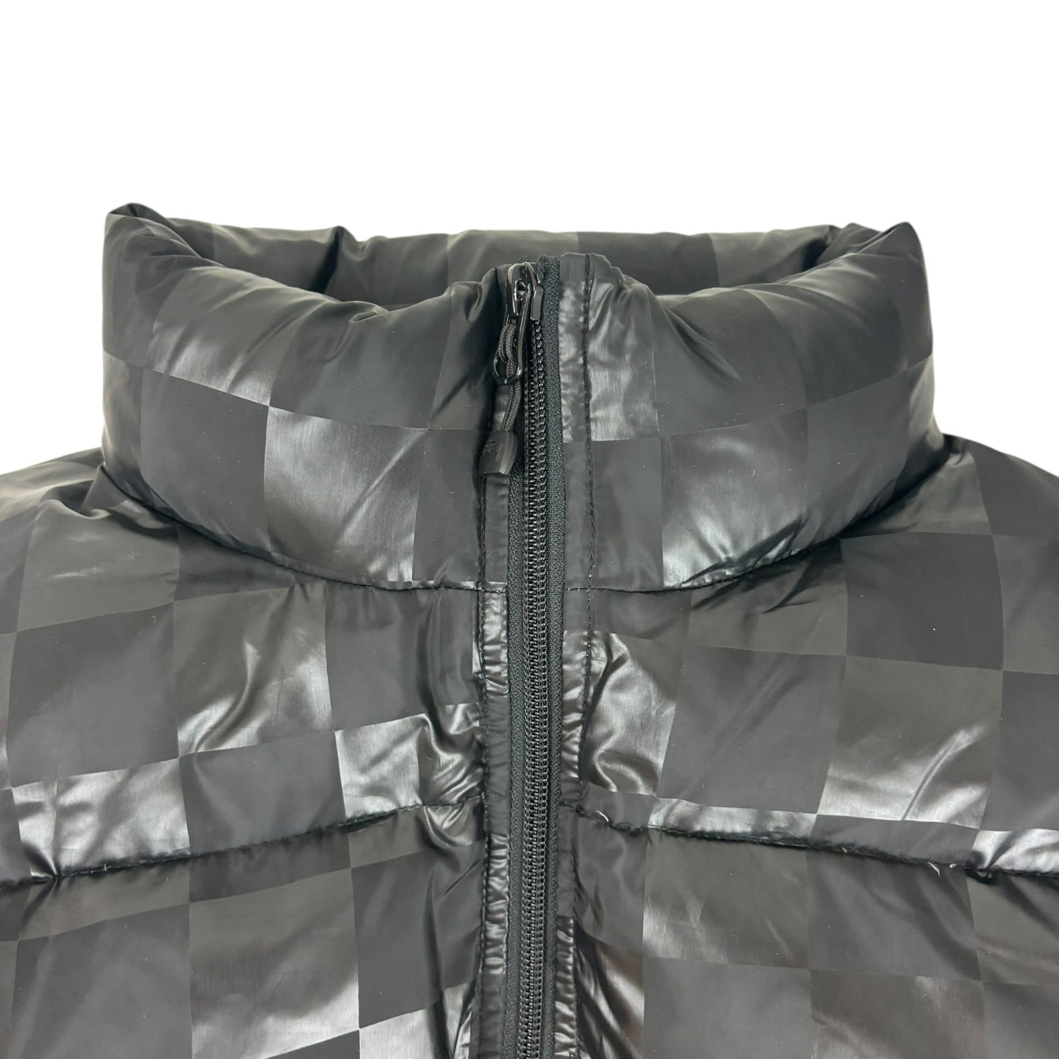 Stussy Checkered Puffer Jacket Black