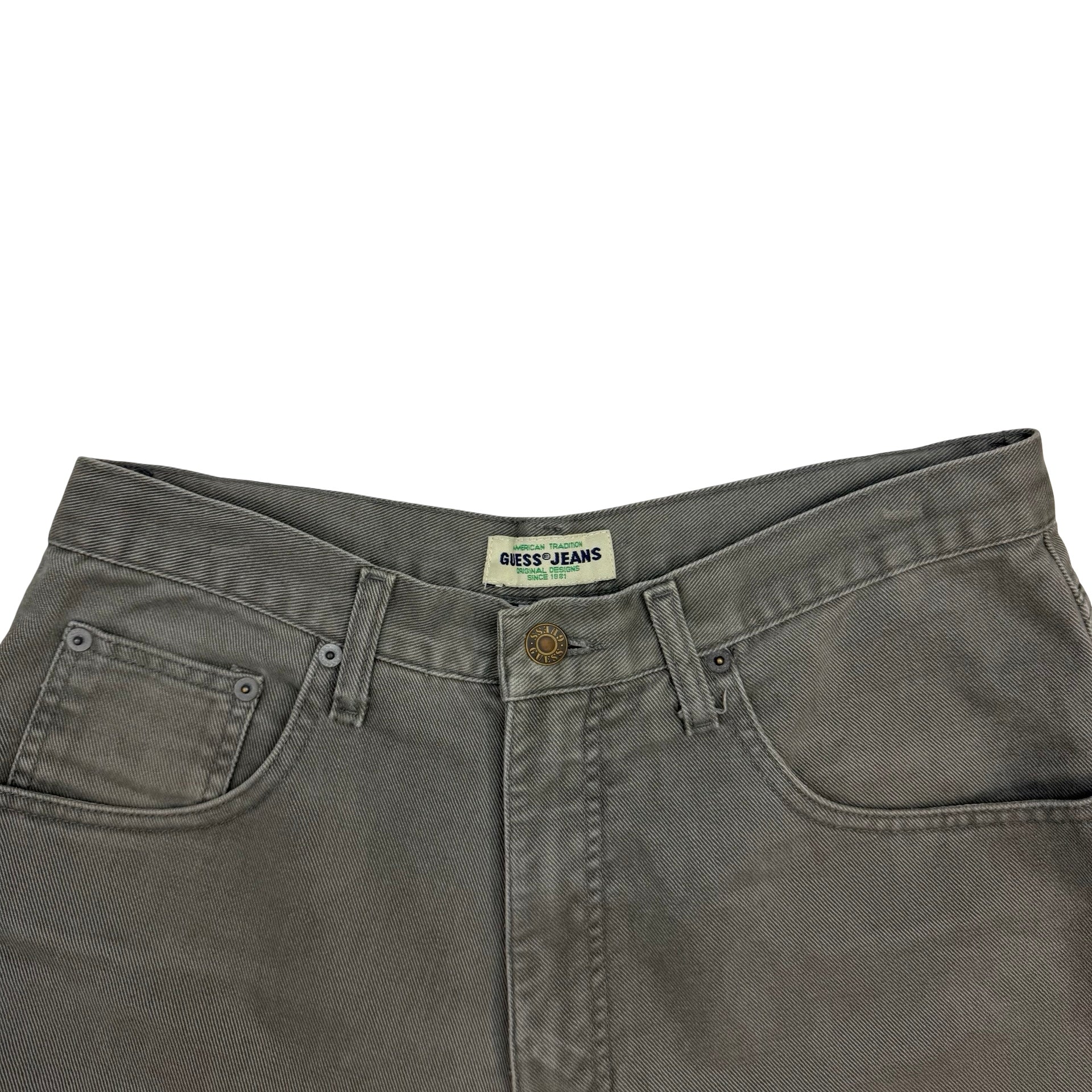 Vintage Guess Jeans Denim Shorts Grey
