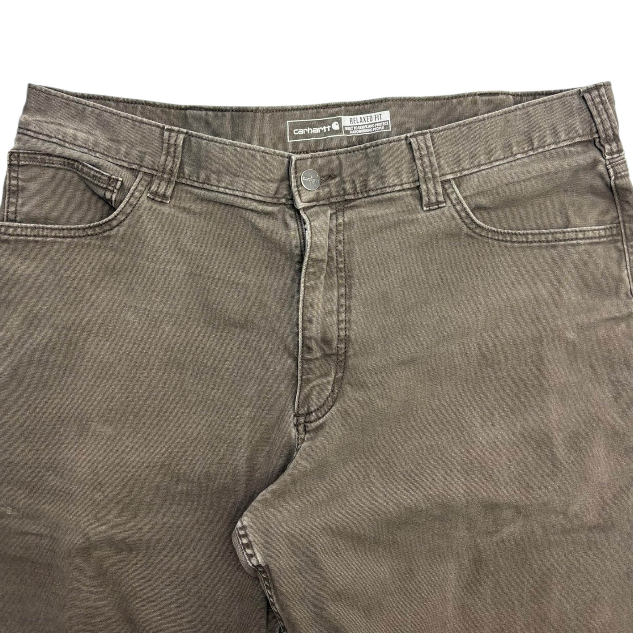 Carhartt Relaxed Fit Canvas Work Pants Mocha
