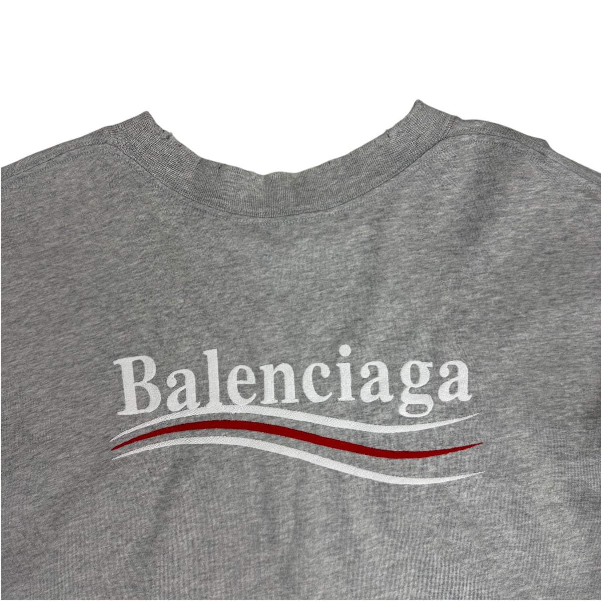 Balenciaga Political Campaign Hybrid Tee Grey