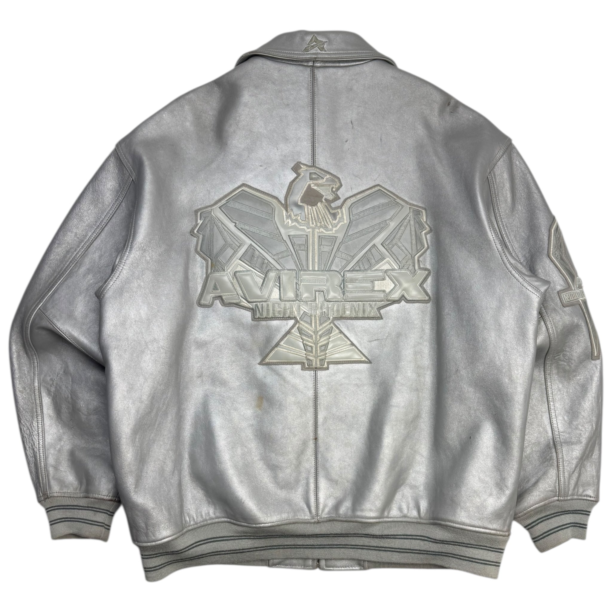 Vintage Y2K Avirex ‘Night Phoenix’ Leather Jacket