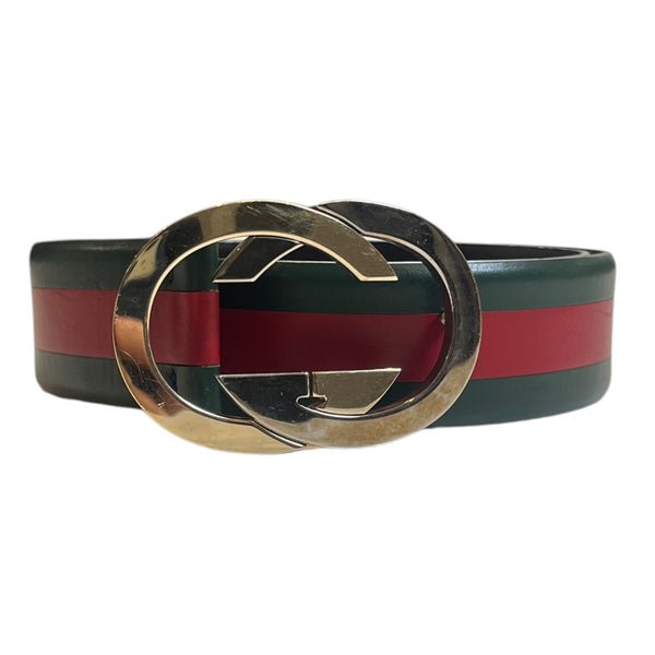 Gucci Interlocking G Signature Web Stripe Belt