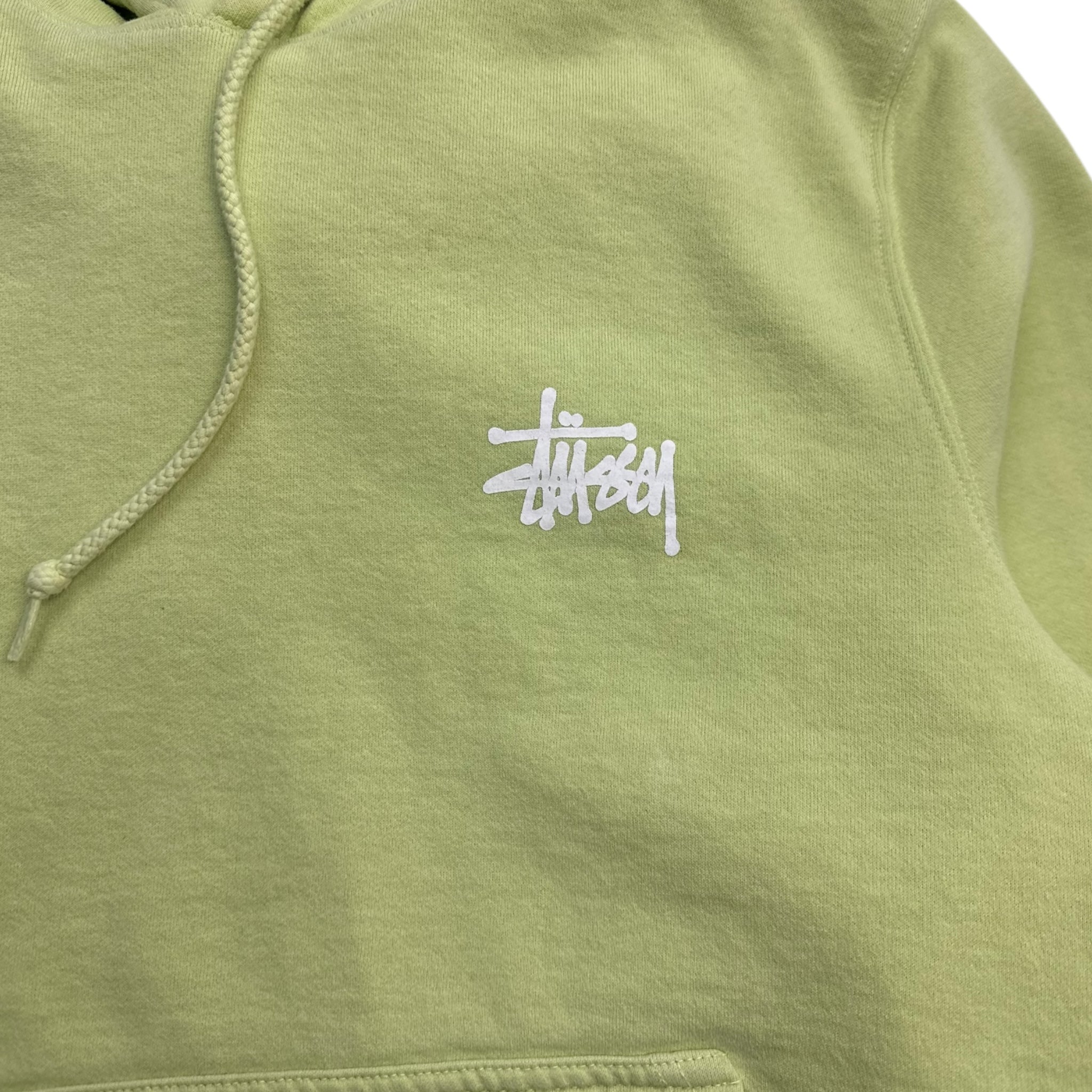 Stussy Classic Logo Hoodie Pastel Lime