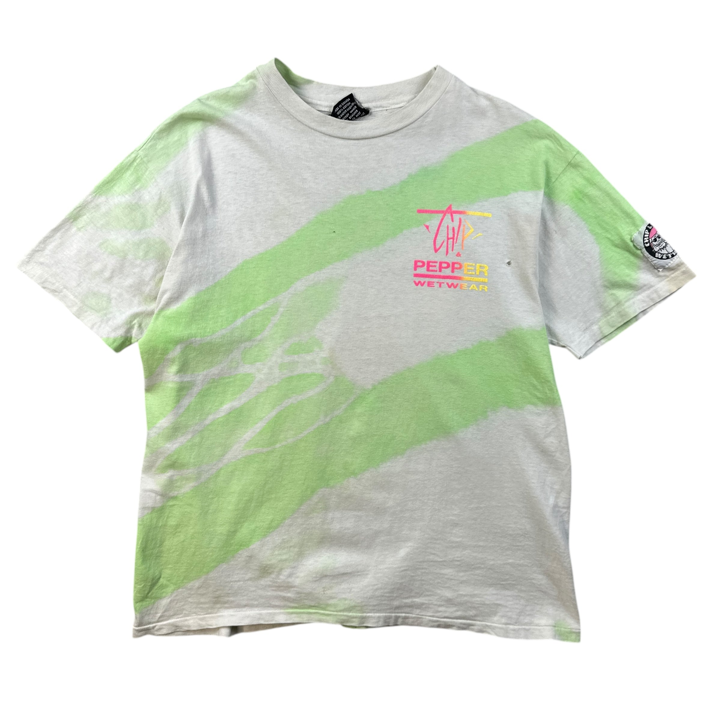 1990 Chip & Pepper Wetwear Neon Tie Dye Tee